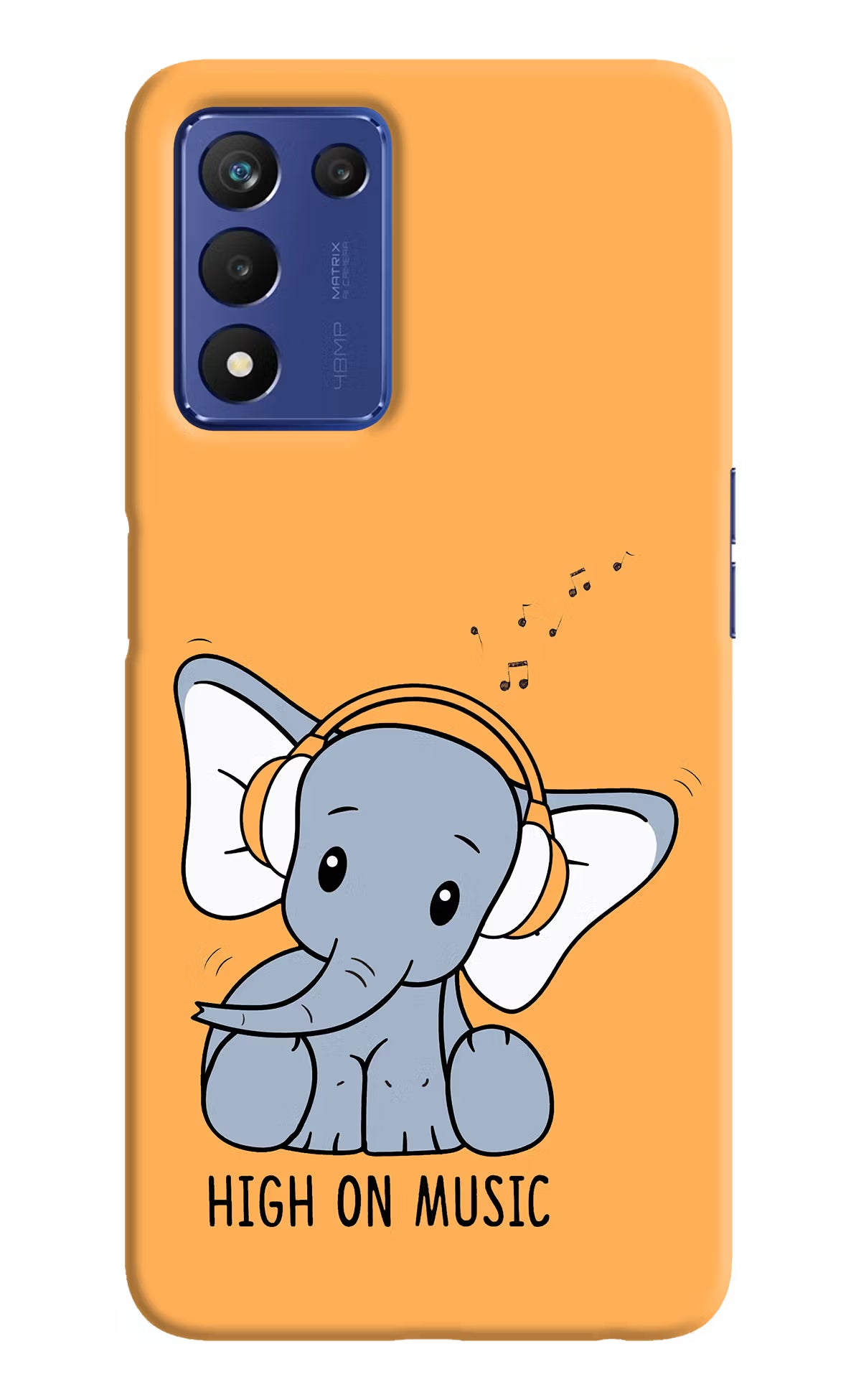 High On Music Realme 9 SE Hard Case Back Cover by Casekaro
