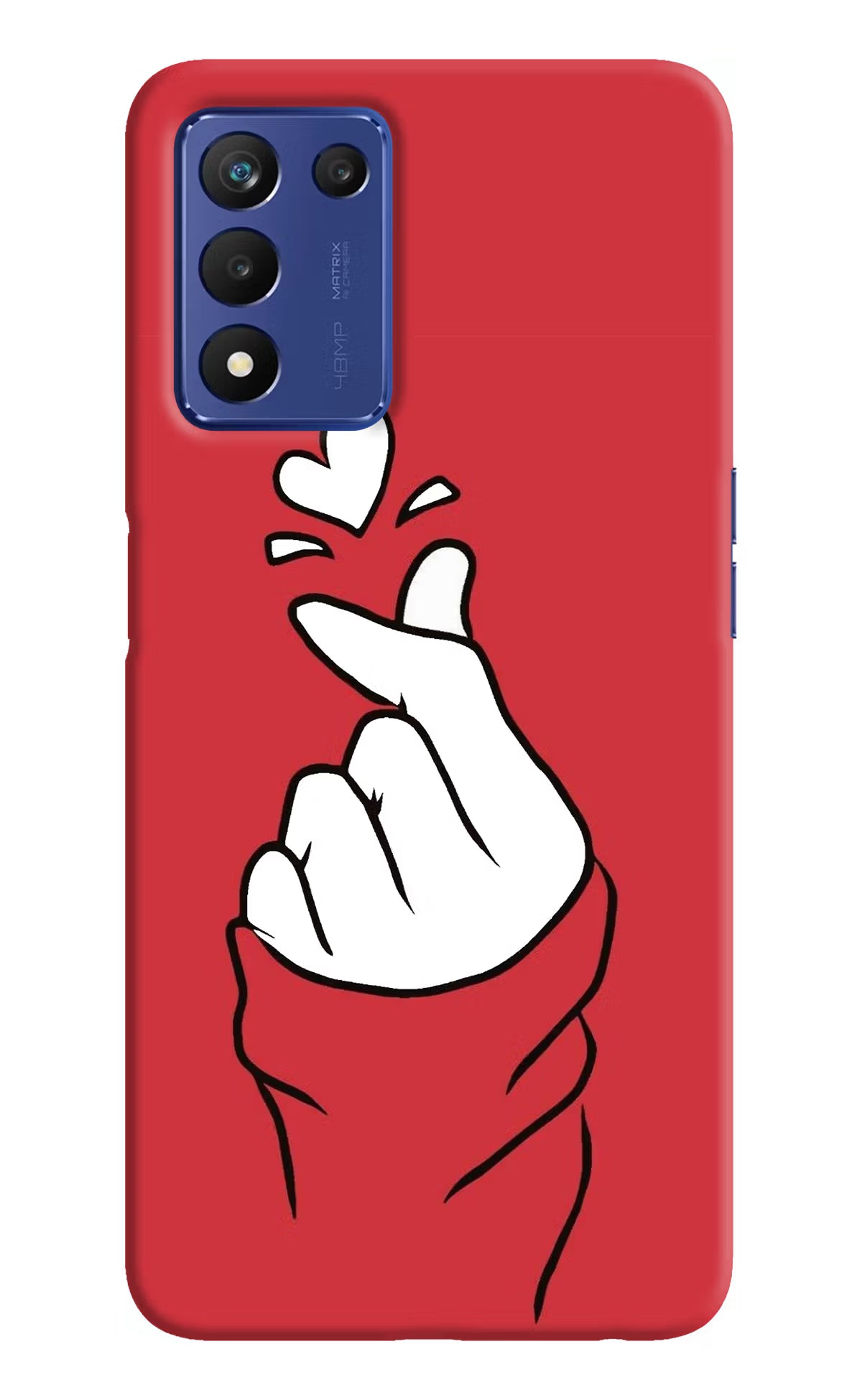 Korean Love Sign Realme 9 SE Hard Case Back Cover by Casekaro