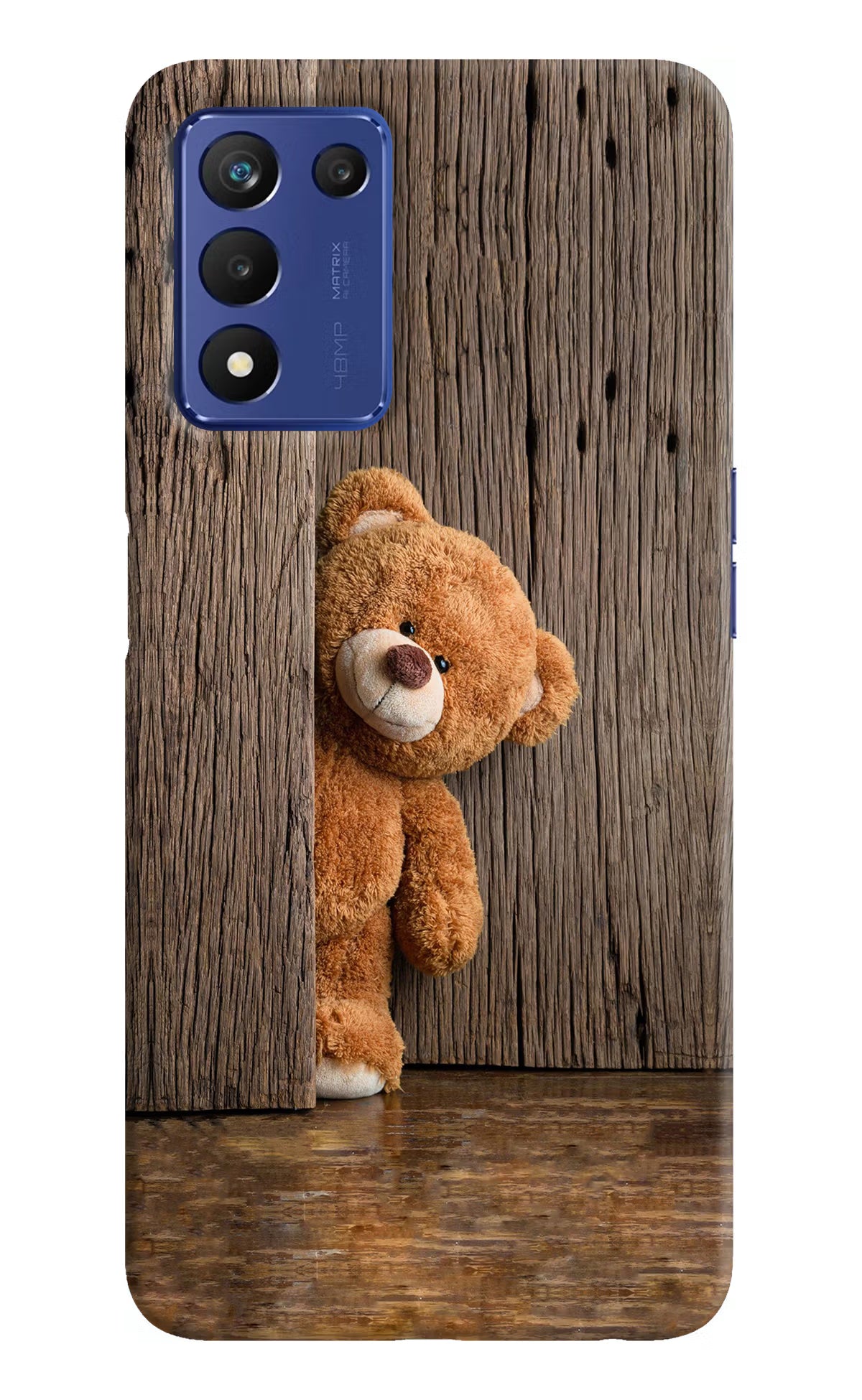 Teddy Wooden Realme 9 SE Hard Case Back Cover by Casekaro