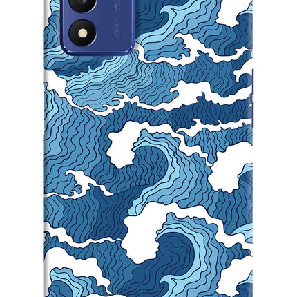 Blue Waves Realme 9 SE Hard Case Back Cover by Casekaro