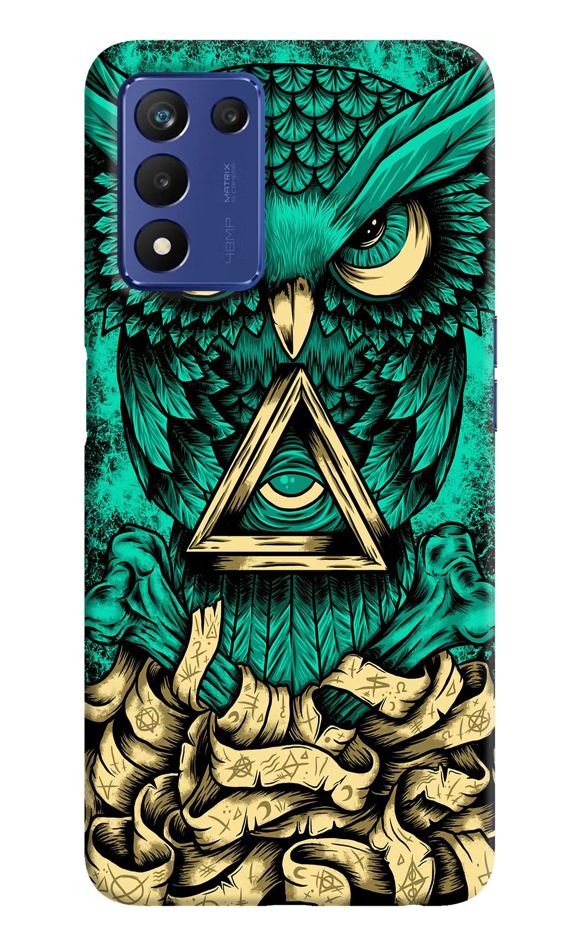 Green Owl Realme 9 SE Hard Case Back Cover by Casekaro