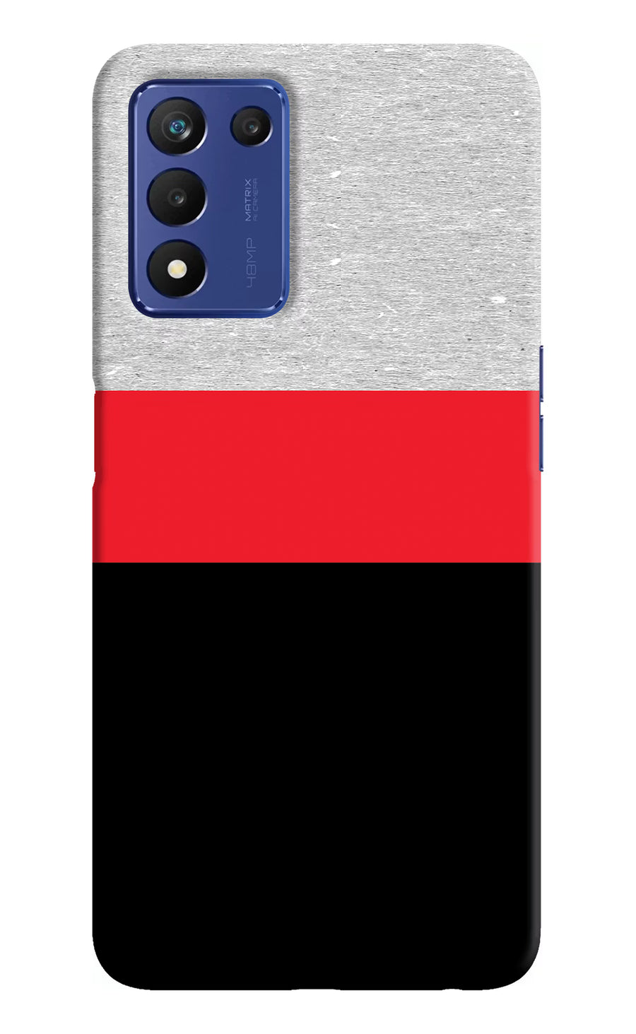 Tri Color Pattern Realme 9 SE Back Cover, Hard case