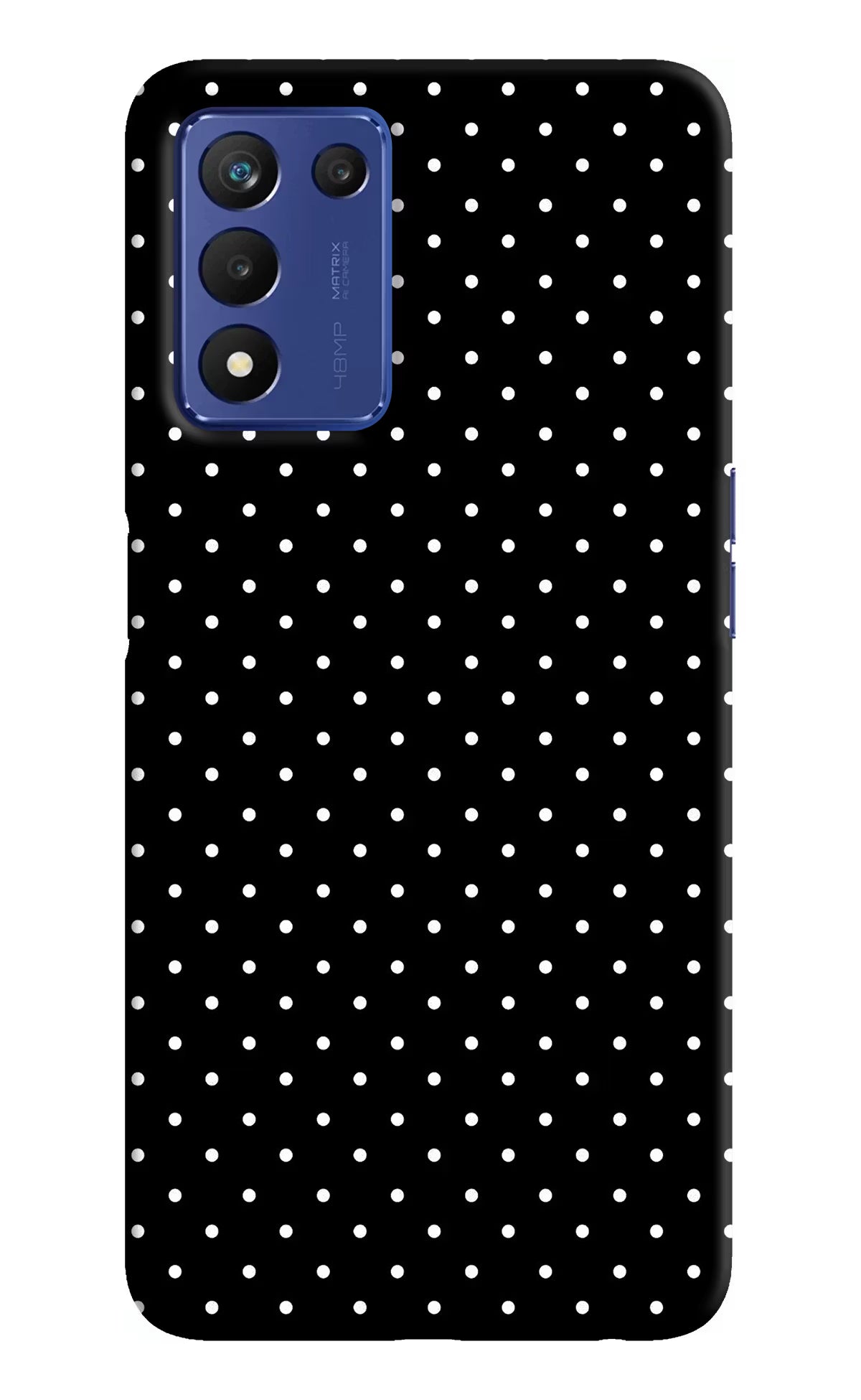 White Dots Realme 9 SE Hard Case Back Cover by Casekaro