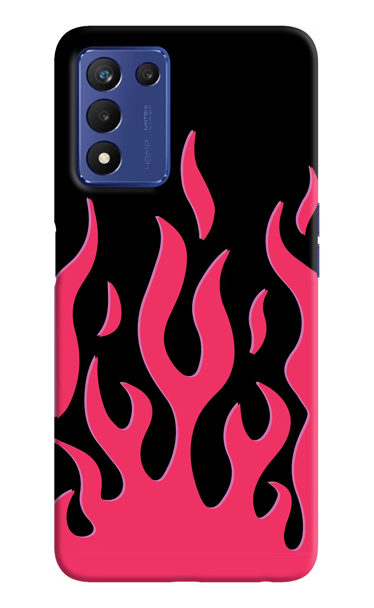 Fire Flames Realme 9 SE Hard Case Back Cover by Casekaro