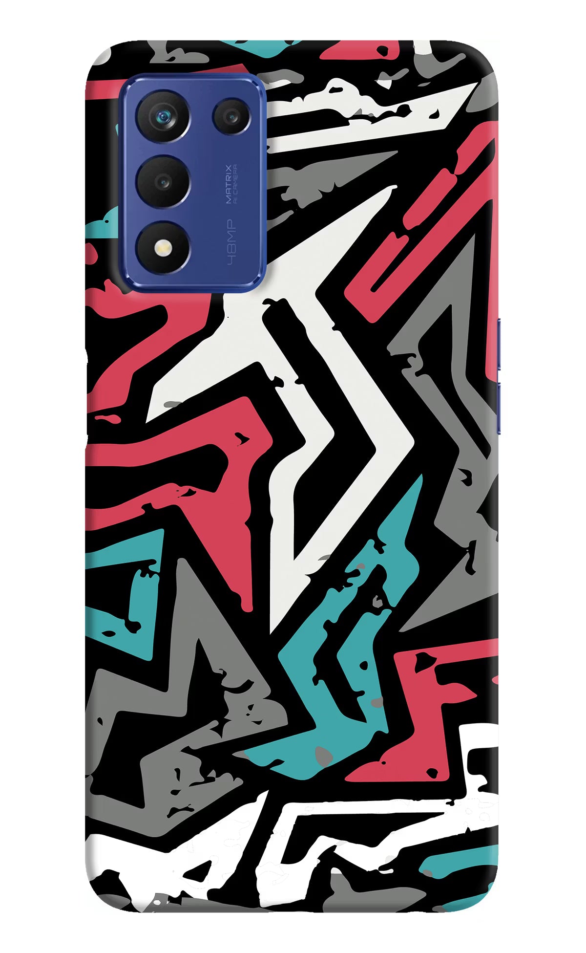 Geometric Graffiti Realme 9 SE Hard Case Back Cover by Casekaro