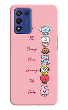 BTS names Realme 9 SE Hard Case Back Cover by Casekaro