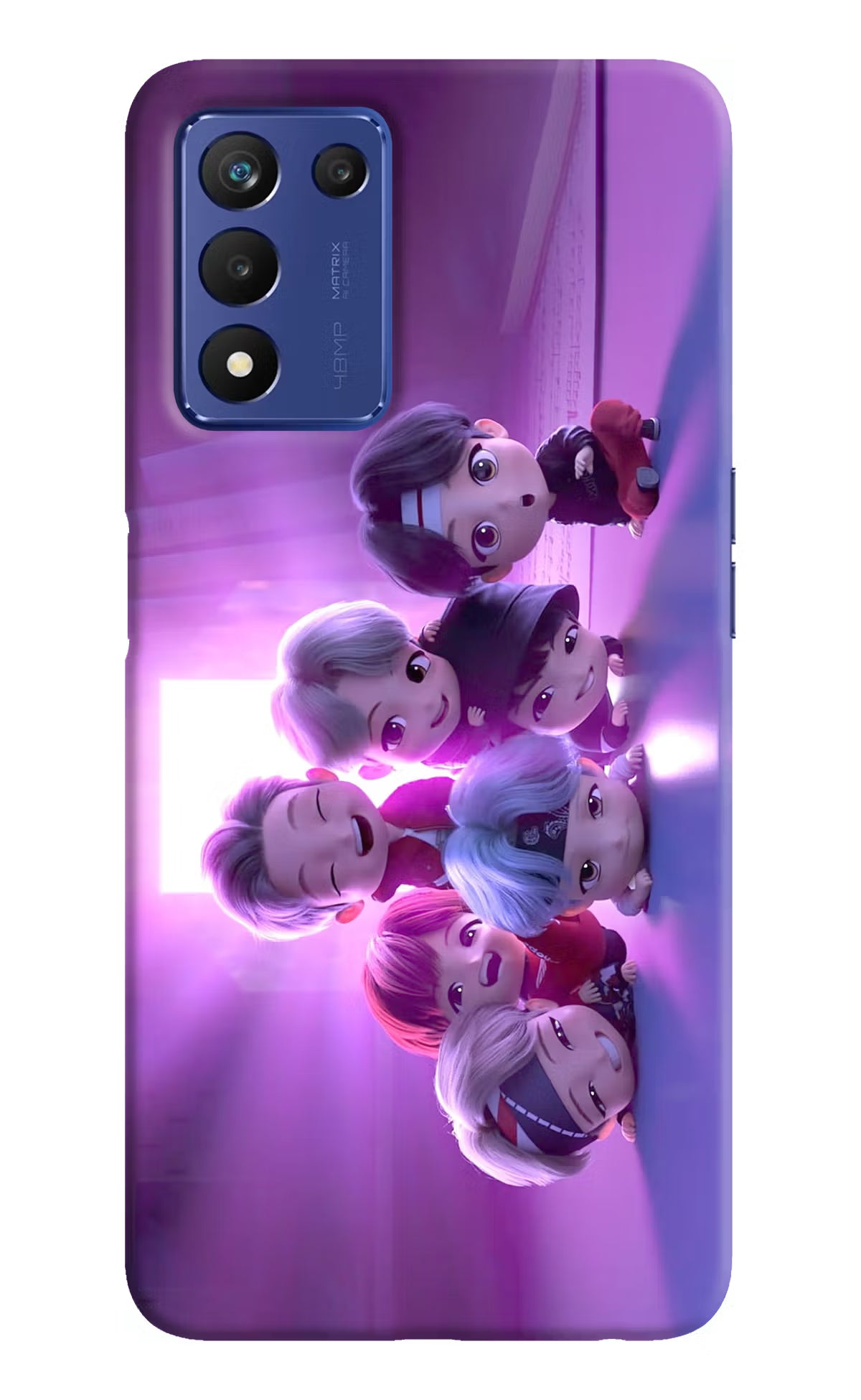 BTS Chibi Realme 9 SE Hard Case Back Cover by Casekaro