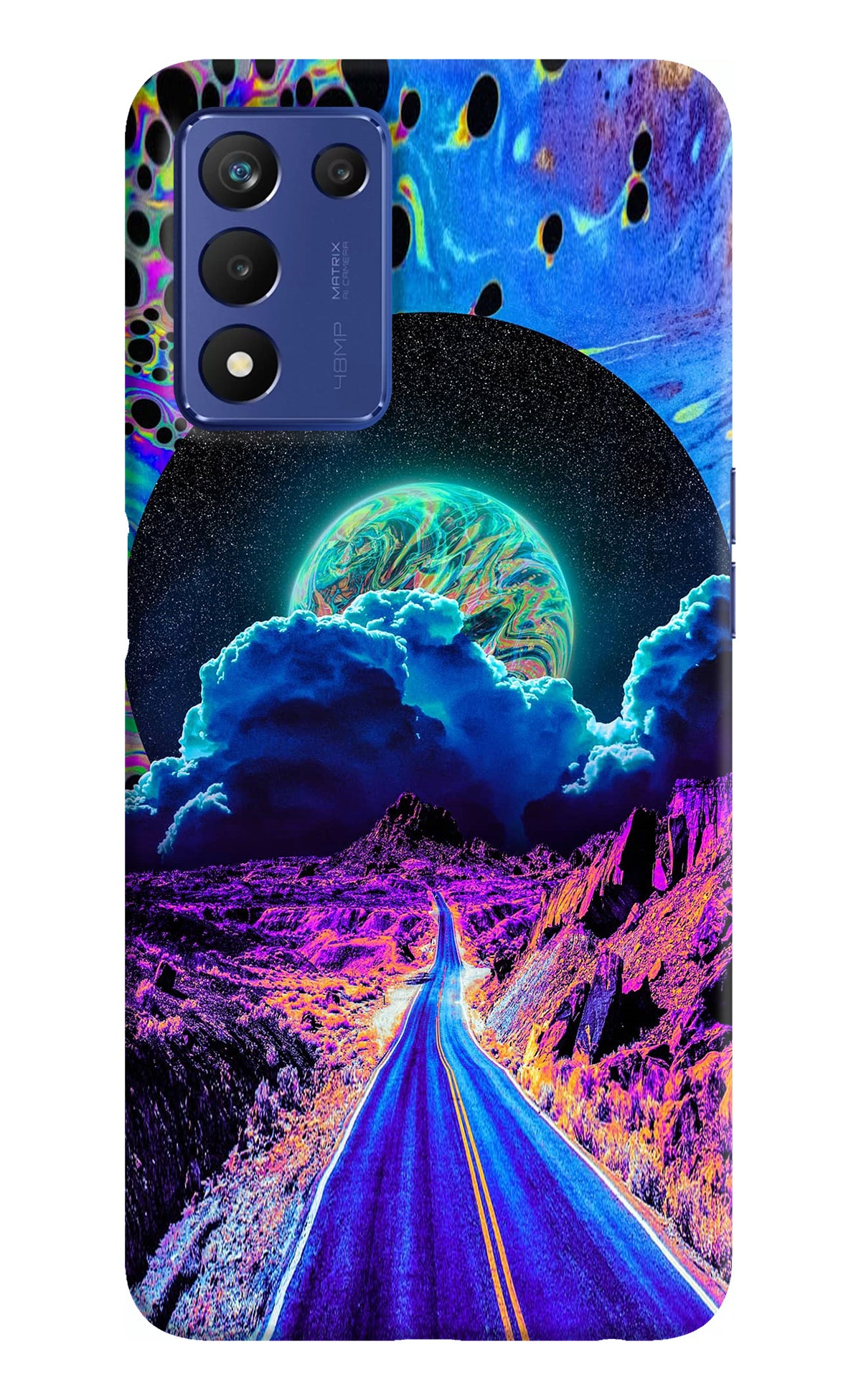 Psychedelic Painting Realme 9 SE Back Cover