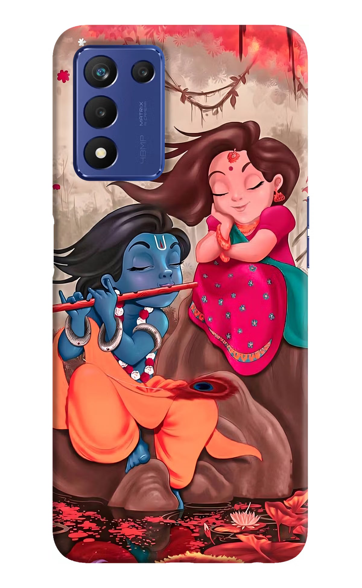Radhe Krishna Realme 9 SE Hard Case Back Cover by Casekaro