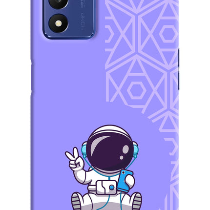 Cute Astronaut Chilling Realme 9 SE Hard Case Back Cover by Casekaro