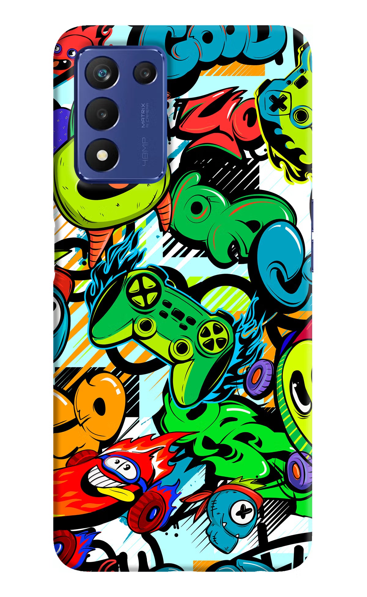 Game Doodle Realme 9 SE Hard Case Back Cover by Casekaro