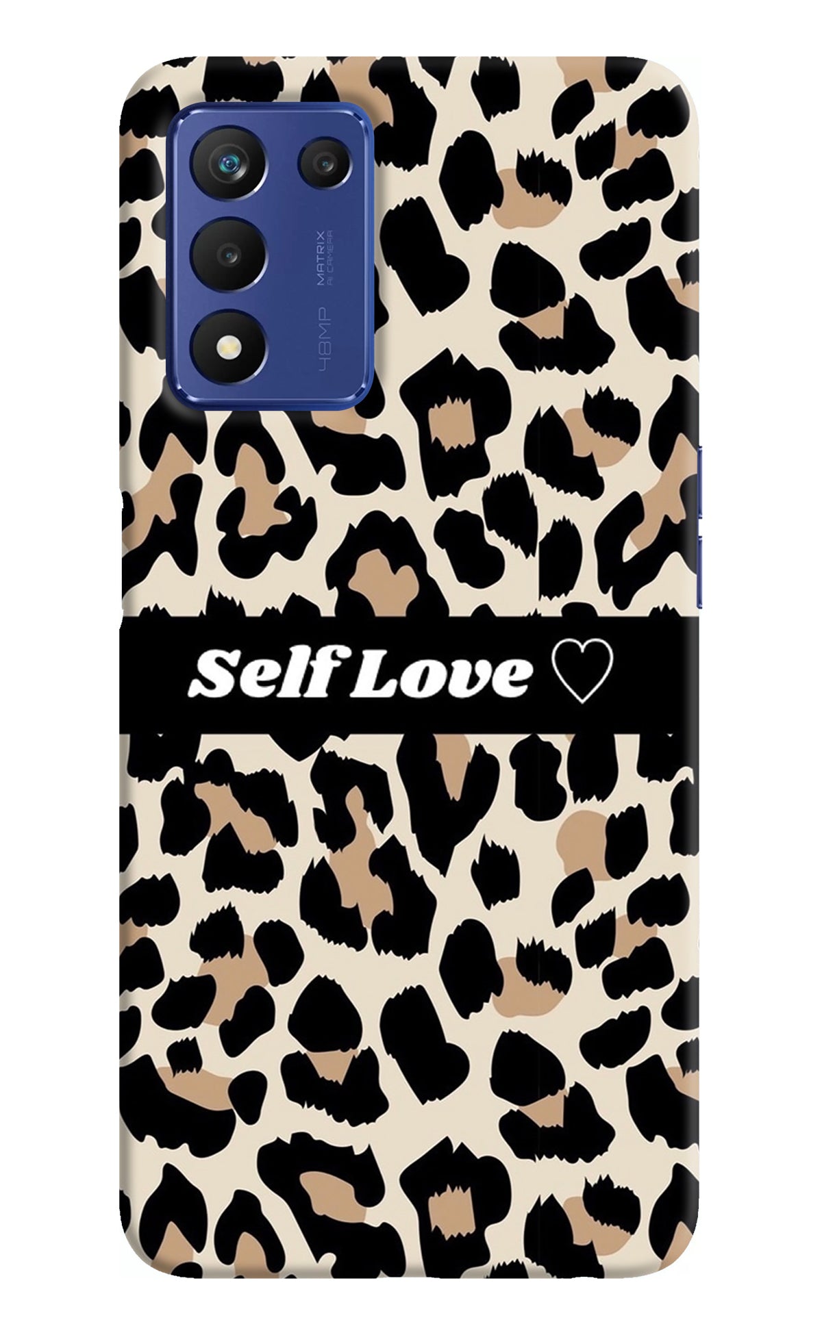 Leopard Print Self Love Realme 9 SE Back Cover