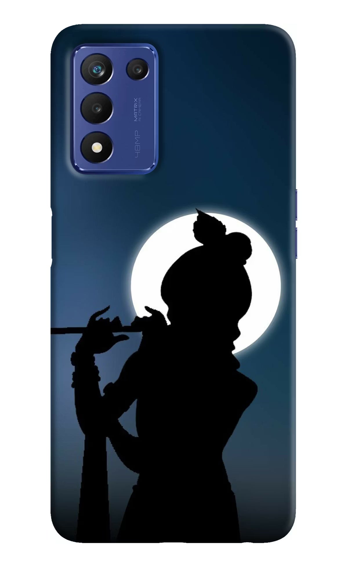Shri Krishna Silhouette Realme 9 SE Hard Case Back Cover by Casekaro