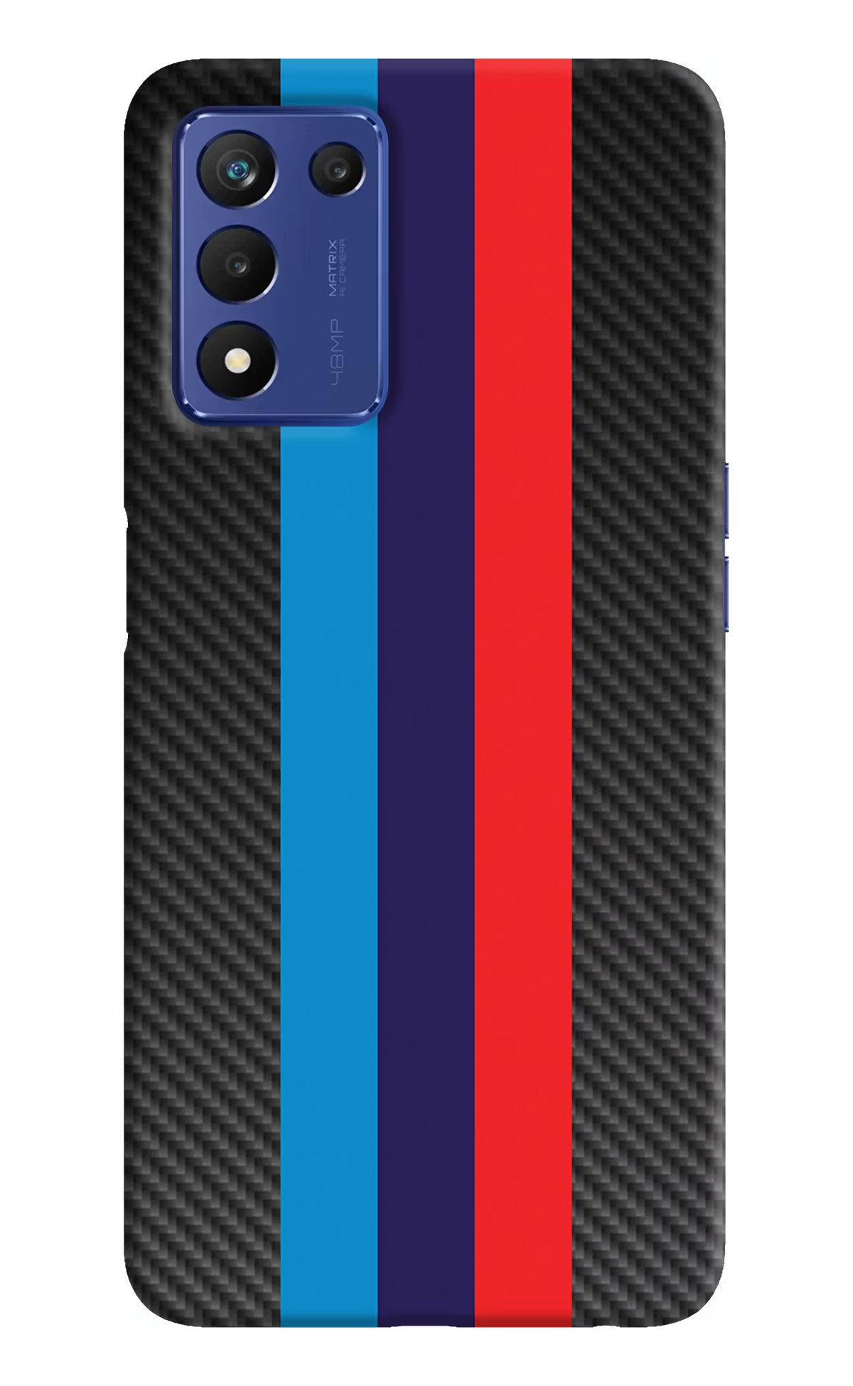 BMW Stripes Pattern Realme 9 SE Hard Case Back Cover by Casekaro