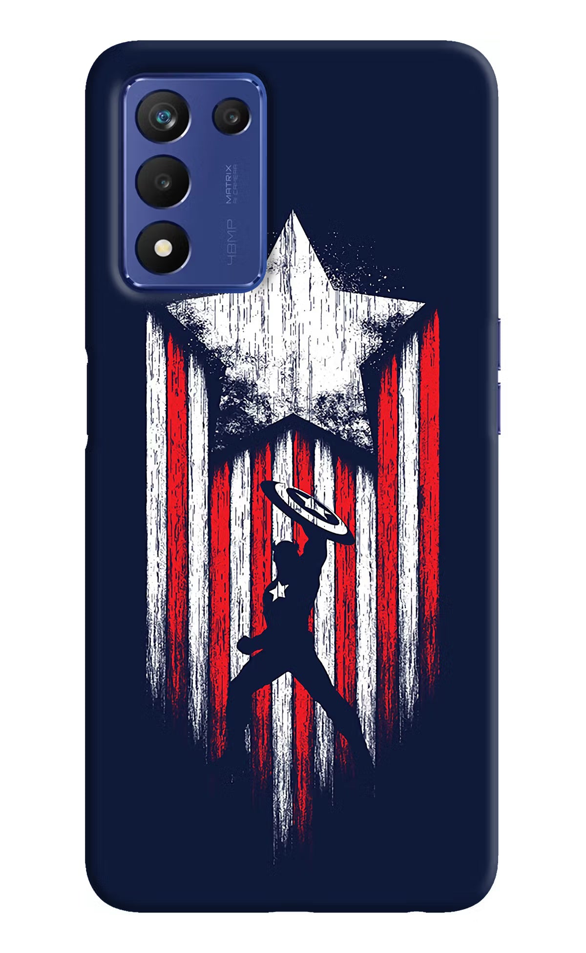 Captain America Marvel Art Realme 9 SE Hard Case Back Cover by Casekaro