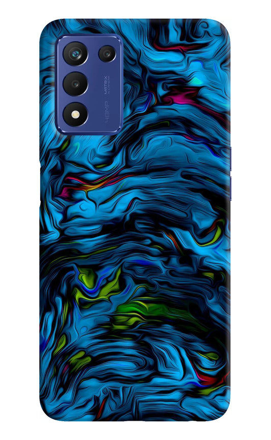 Dark Blue Abstract Realme 9 SE Back Cover