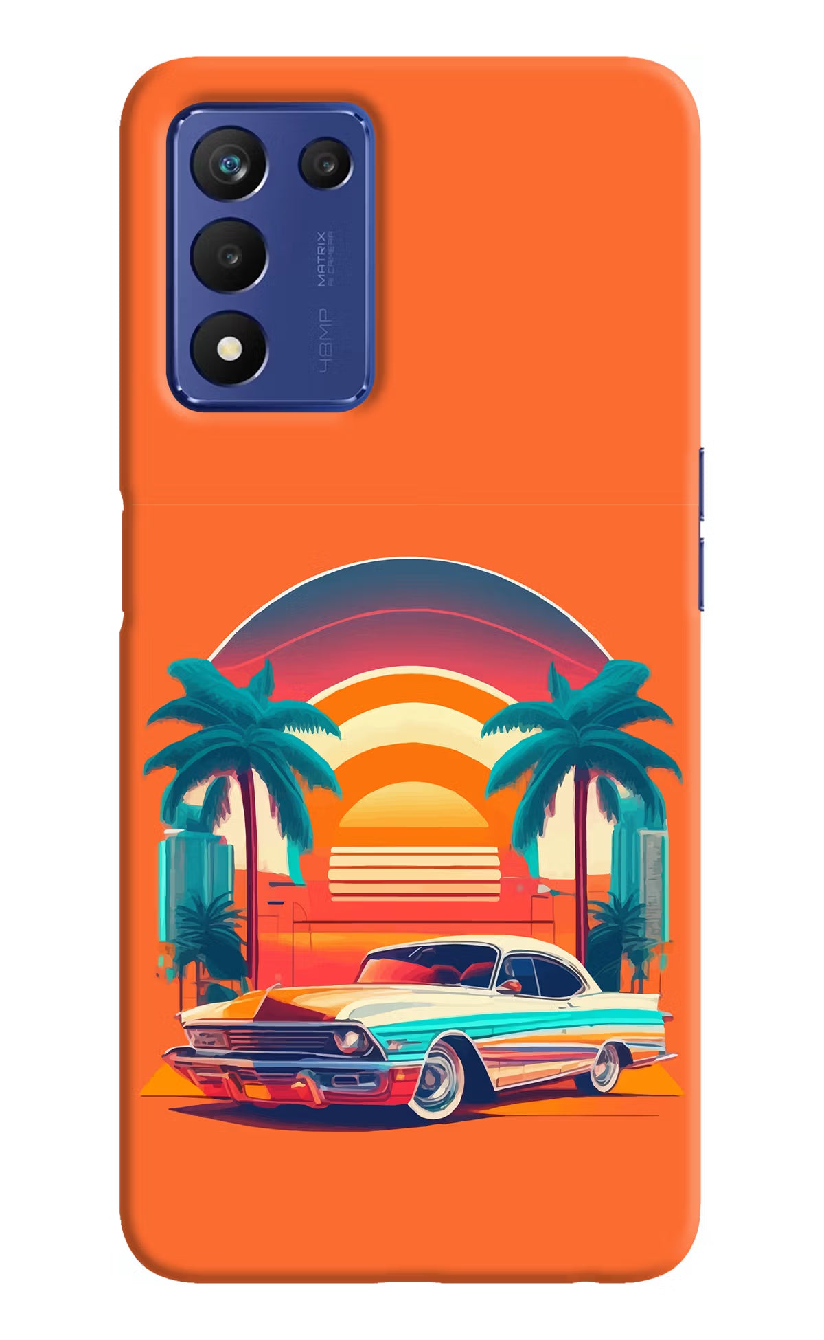 Palm Drive 80s Realme 9 SE Hard Case Back Cover by Casekaro