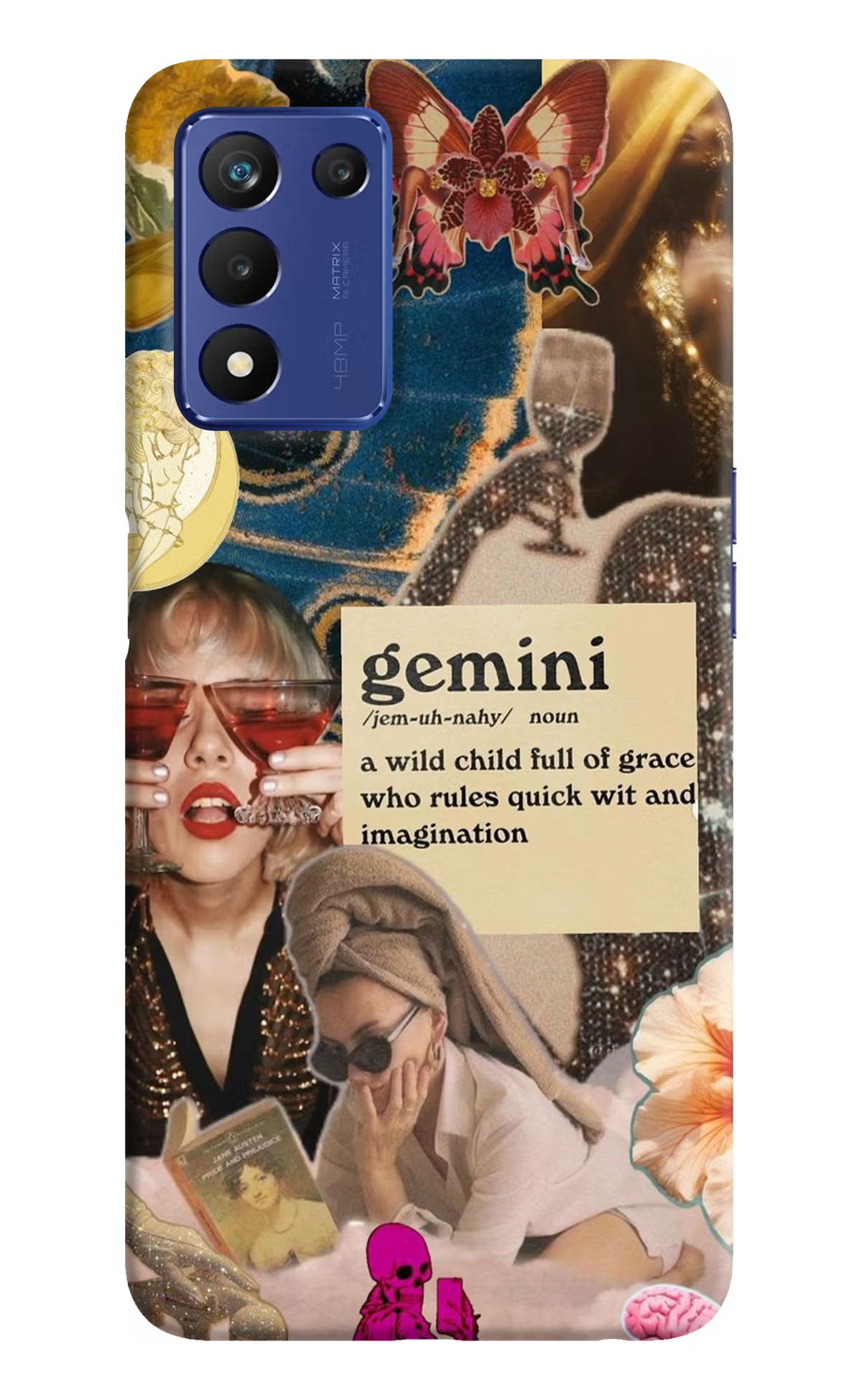 Gemini Zodiac Realme 9 SE Hard Case Back Cover by Casekaro