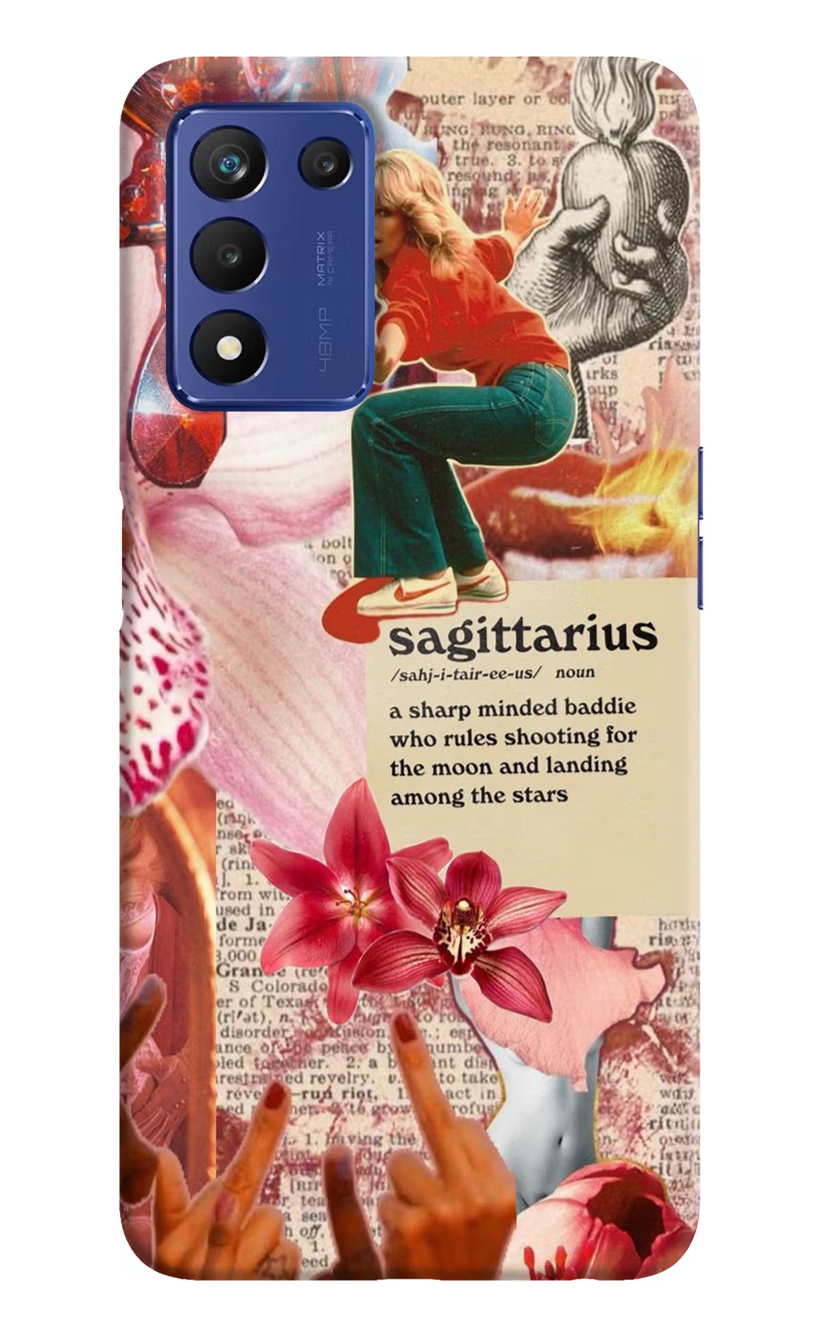 Sagittarius Zodiac Realme 9 SE Hard Case Back Cover by Casekaro