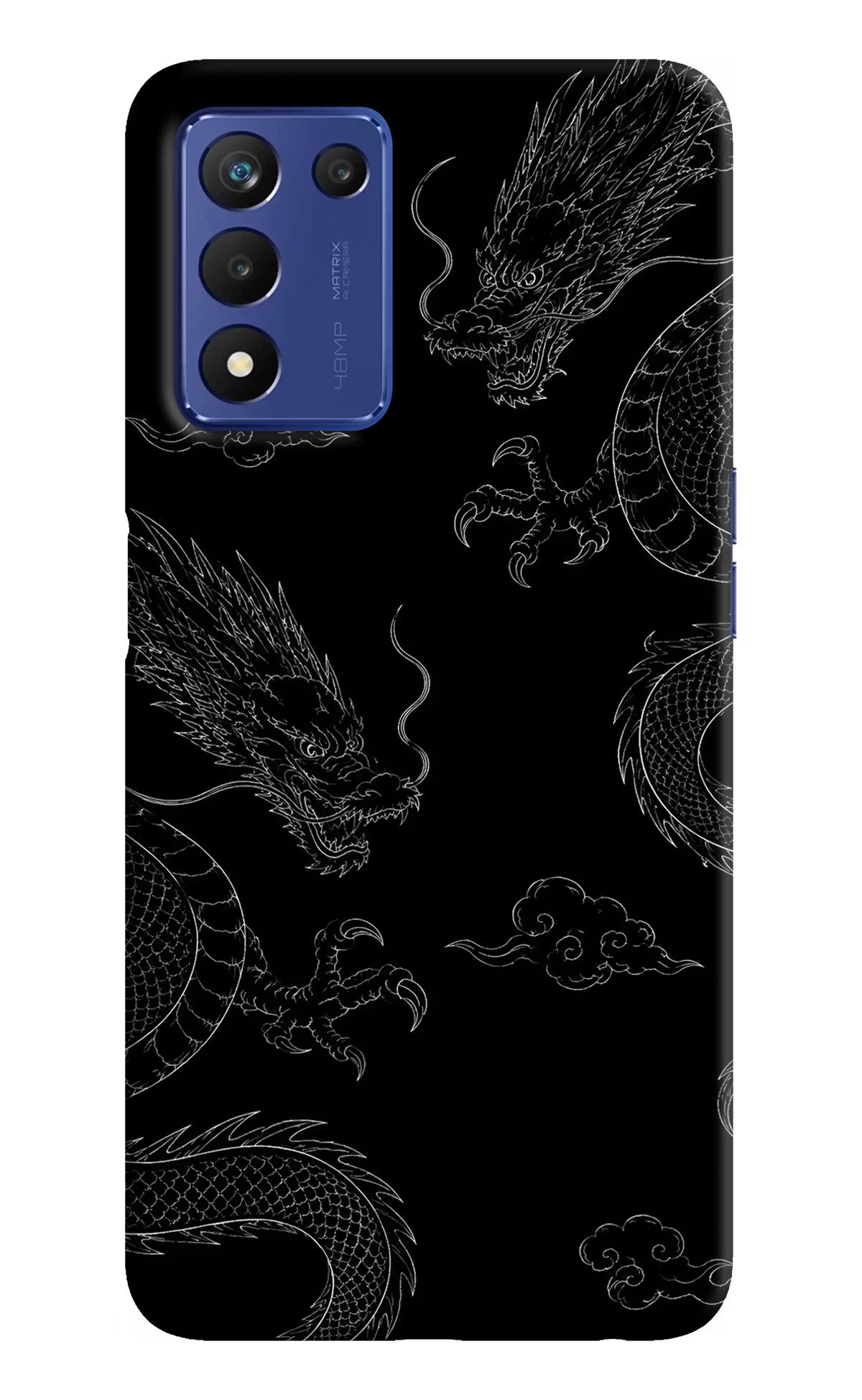 Twin Dragons Realme 9 SE Hard Case Back Cover by Casekaro