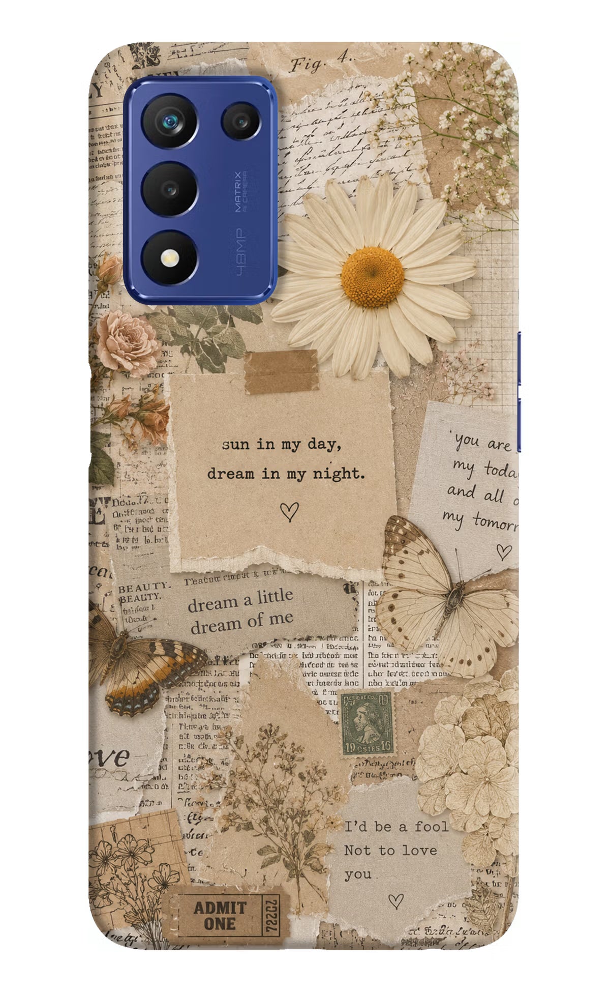 Vintage case Realme 9 SE Back Cover