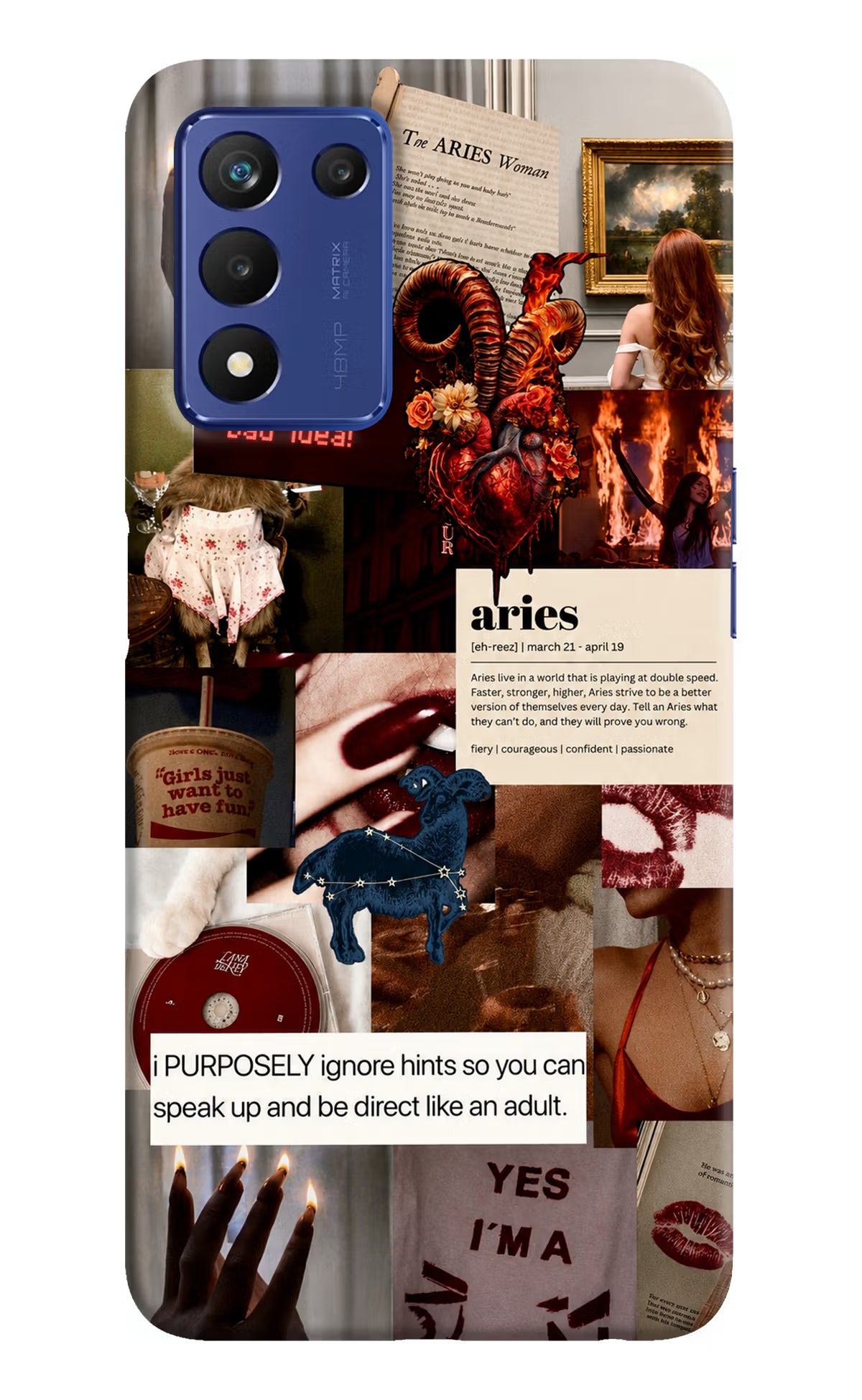 Zodiac Aries Realme 9 SE Back Cover