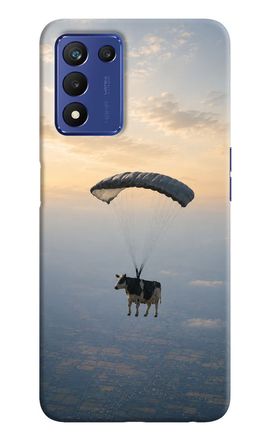 Skydiving Cow Realme 9 SE Hard Case Back Cover by Casekaro