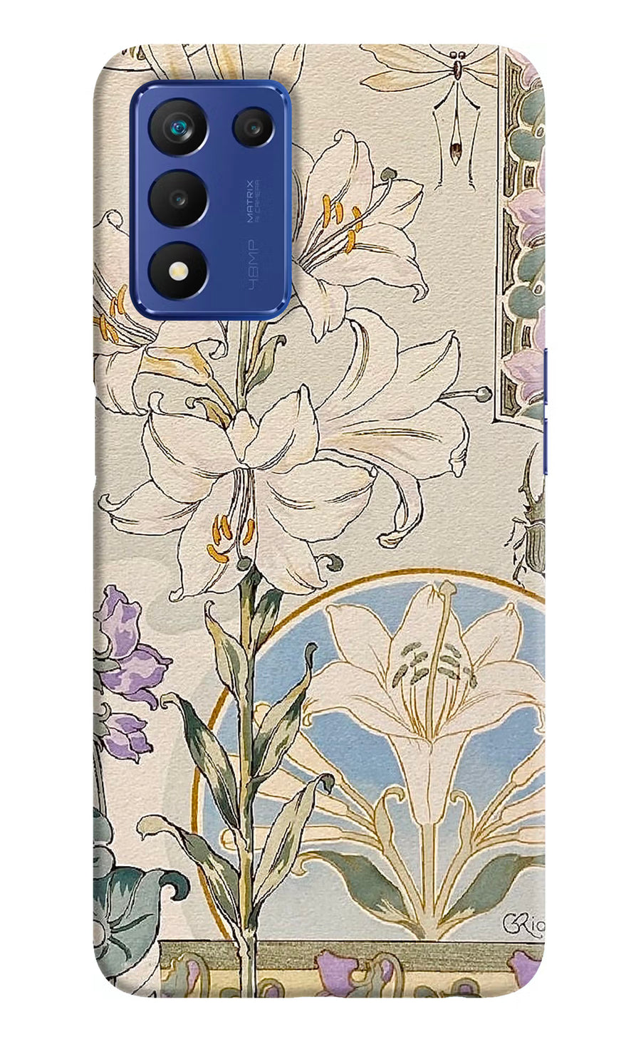 White Lily Realme 9 SE Back Cover, Hard case