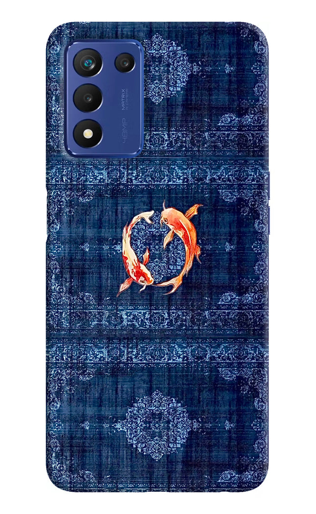 Koi Blue Realme 9 SE Hard Case Back Cover by Casekaro