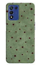 Green Stars Realme 9 SE Hard Case Back Cover by Casekaro