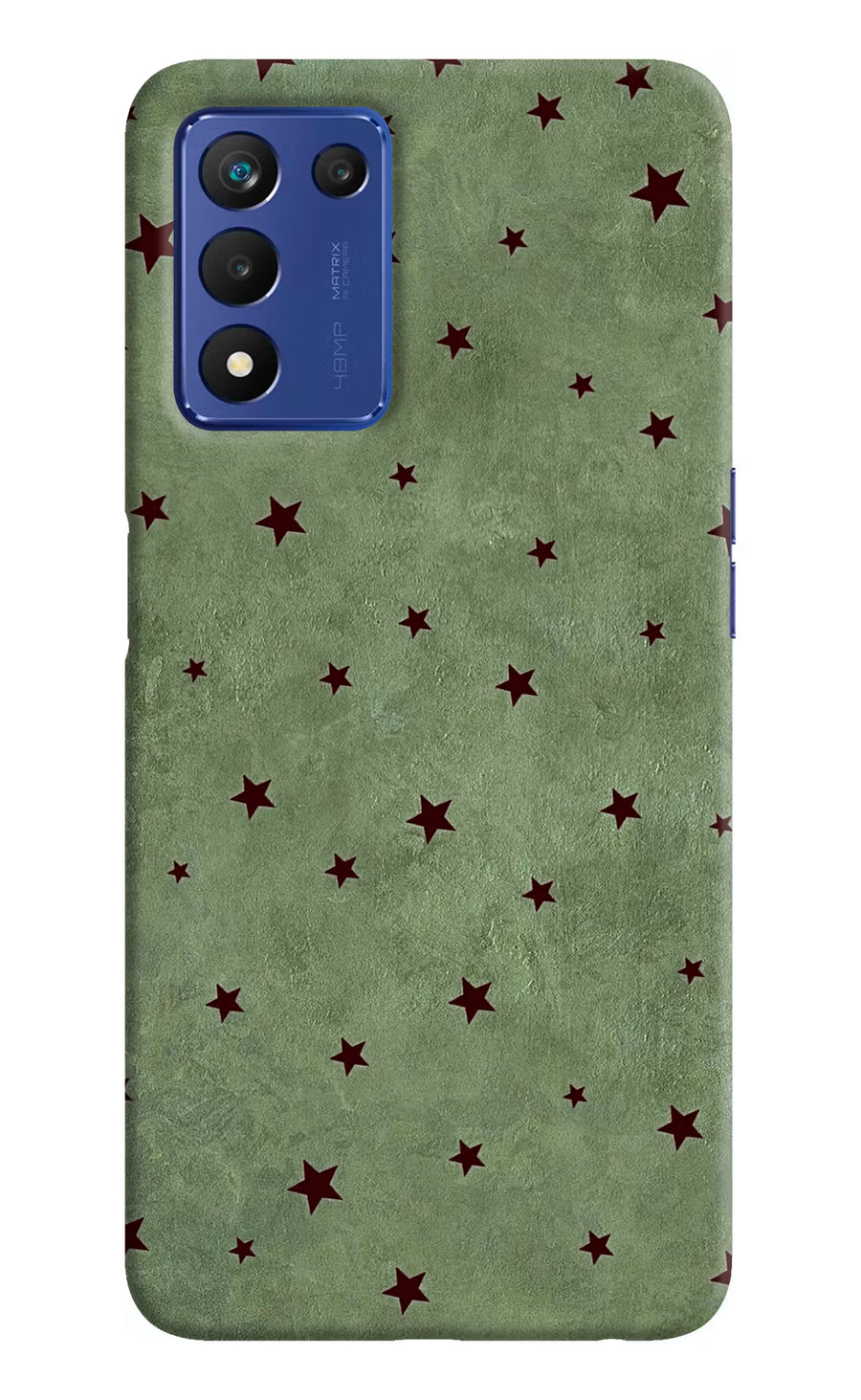 Green Stars Realme 9 SE Back Cover, Hard case