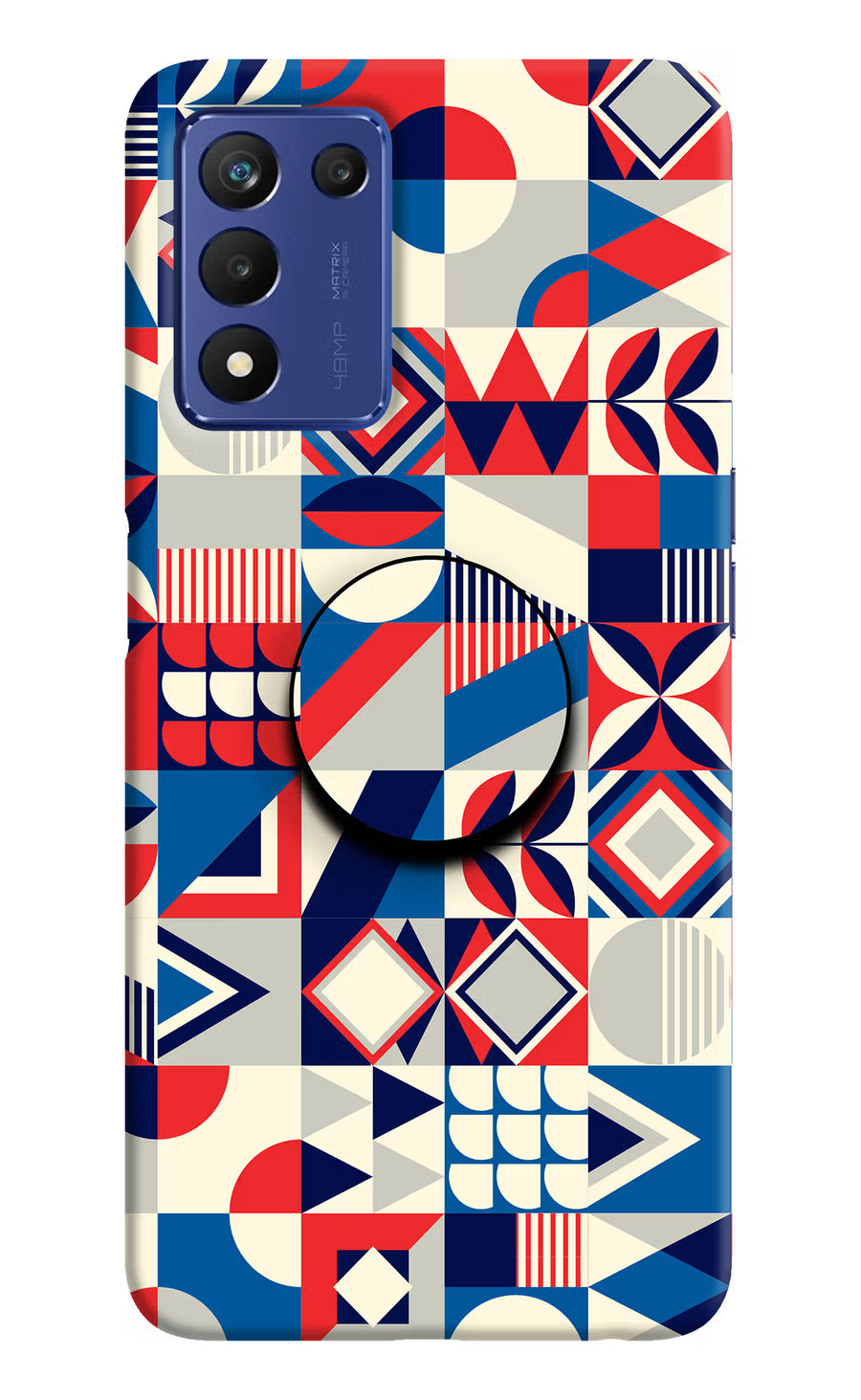 Colorful Pattern Realme 9 SE Pop Case, Hard case