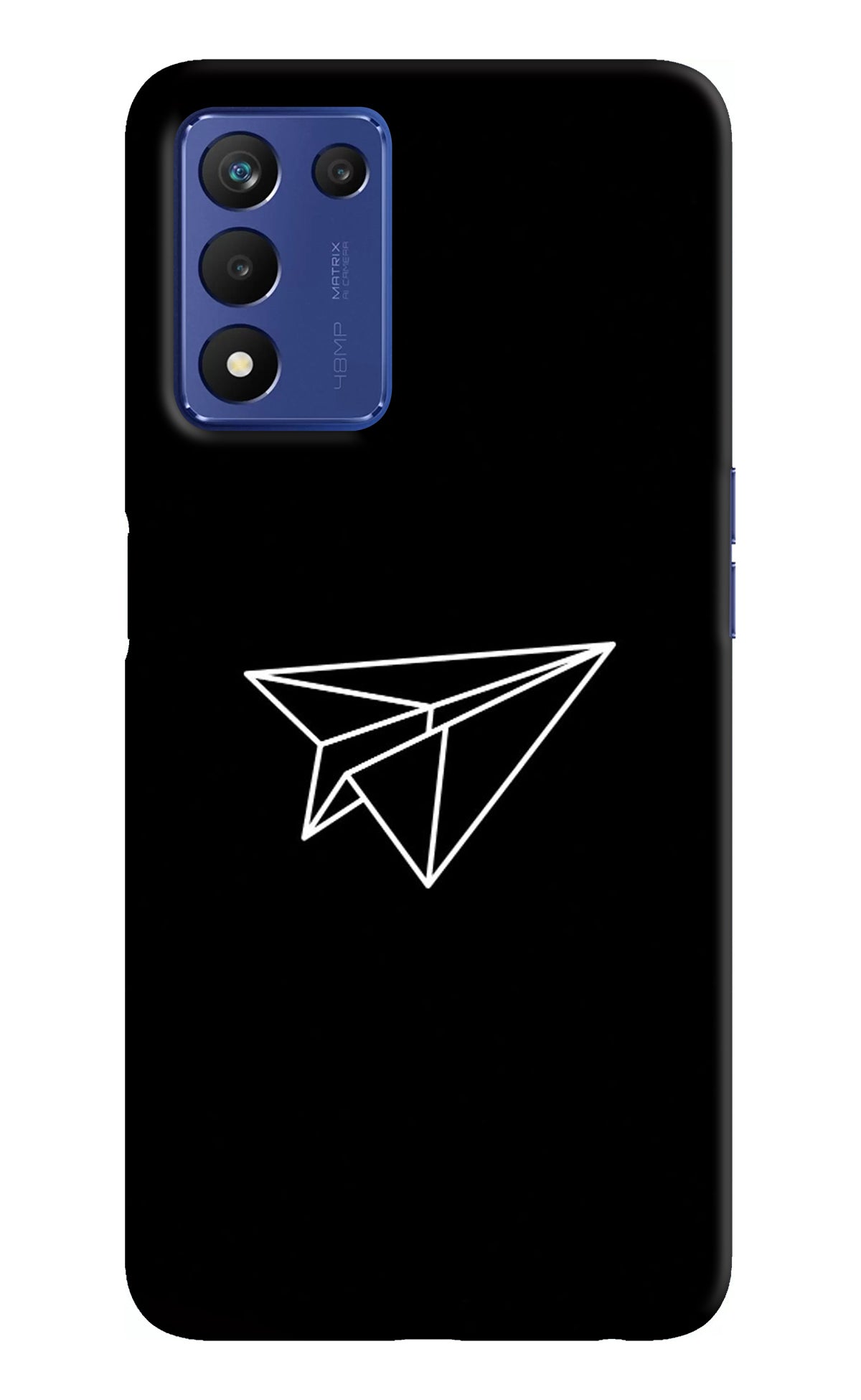 Paper Plane White Realme Narzo 30 Pro 5G Back Cover