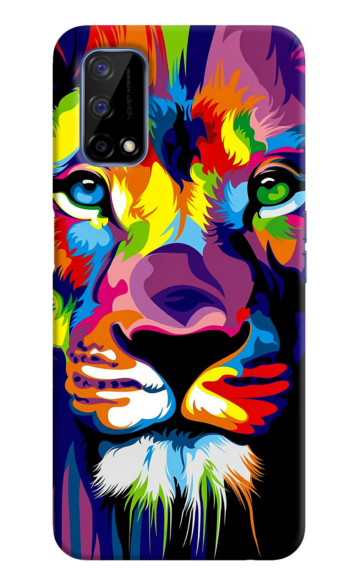 Lion Realme Narzo 30 Pro 5G Hard Case Back Cover by Casekaro