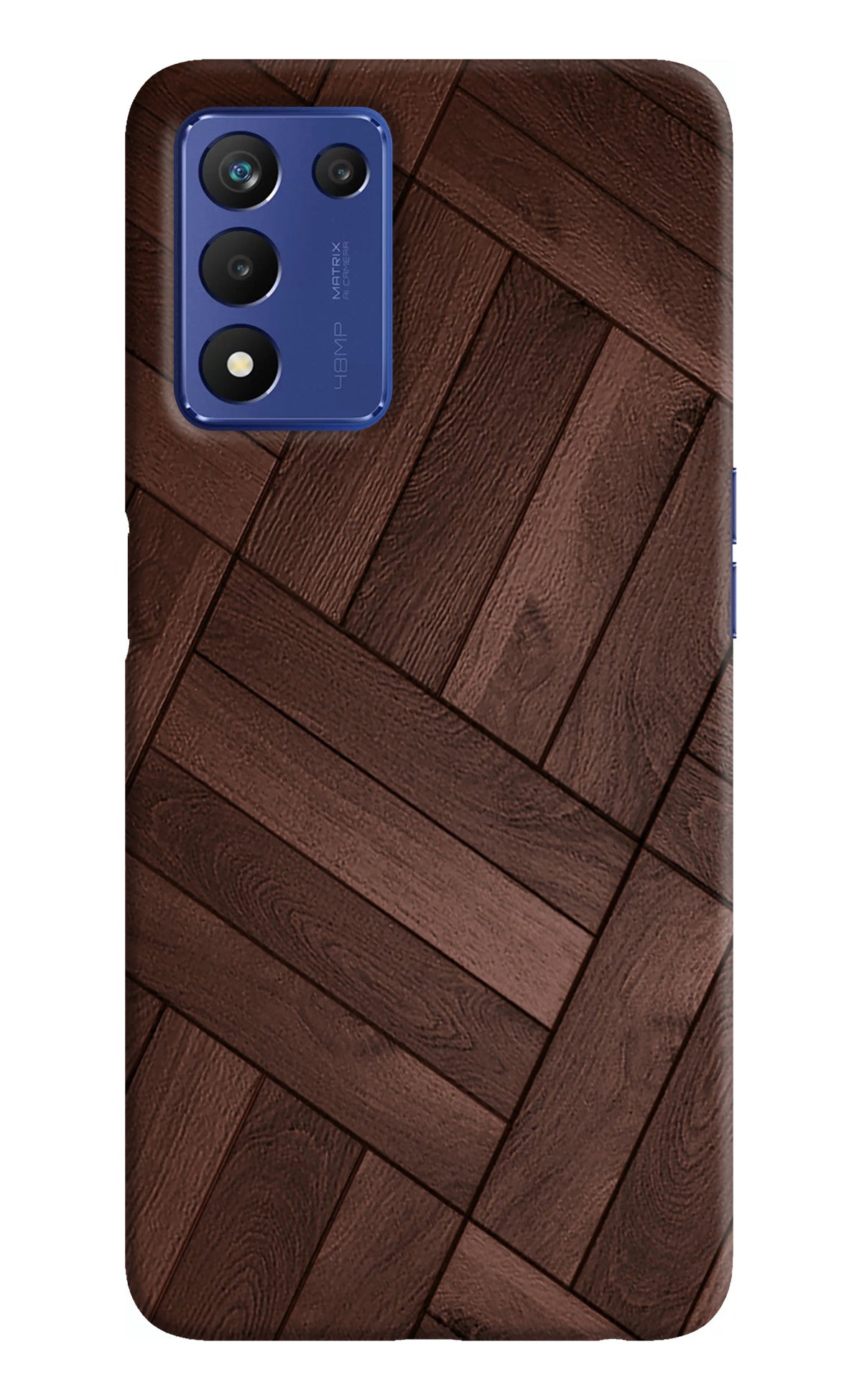 Wooden Texture Design Realme Narzo 30 Pro 5G Back Cover