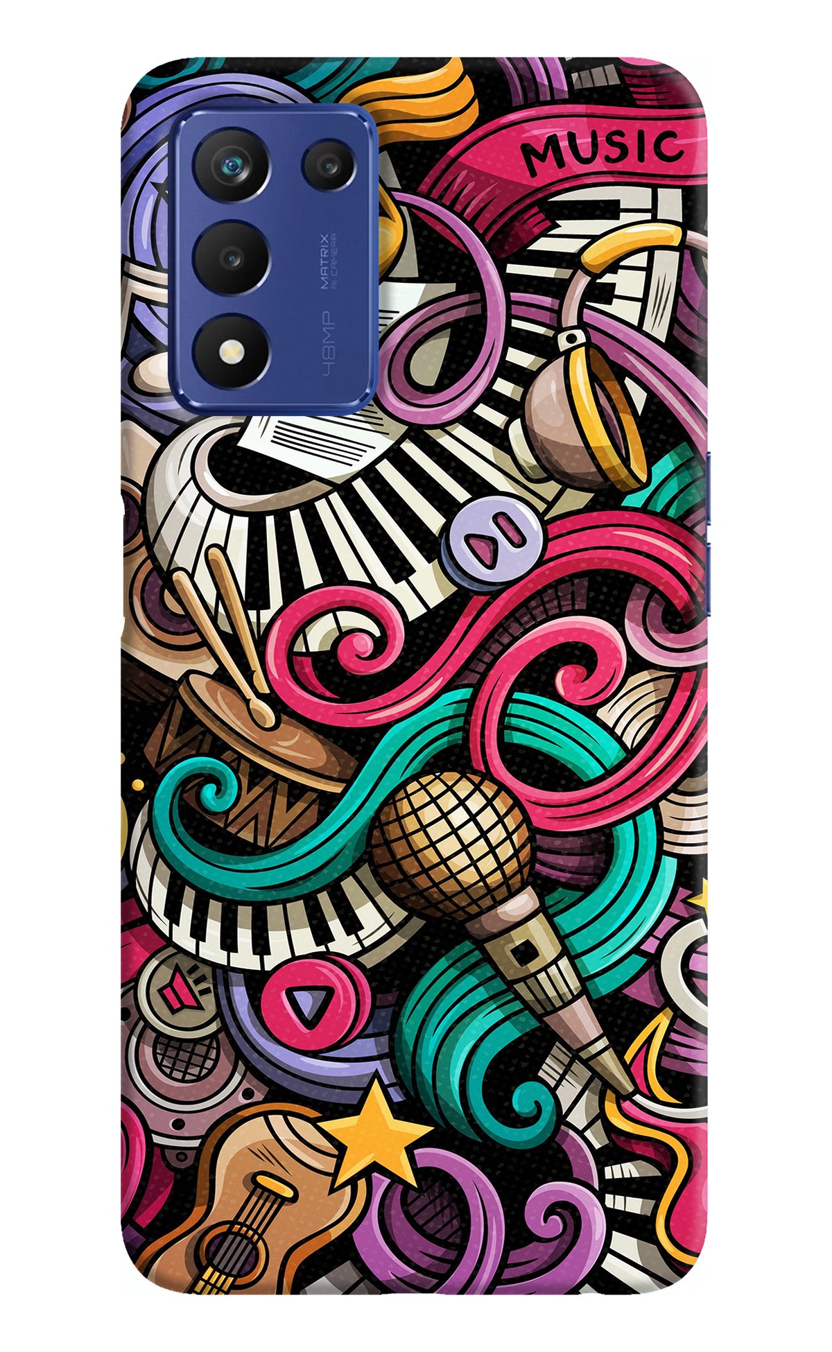 Music Abstract Realme Narzo 30 Pro 5G Back Cover