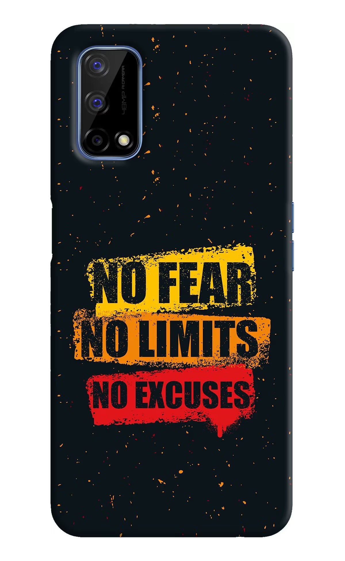 No Fear No Limits No Excuse Realme Narzo 30 Pro 5G Hard Case Back Cover by Casekaro