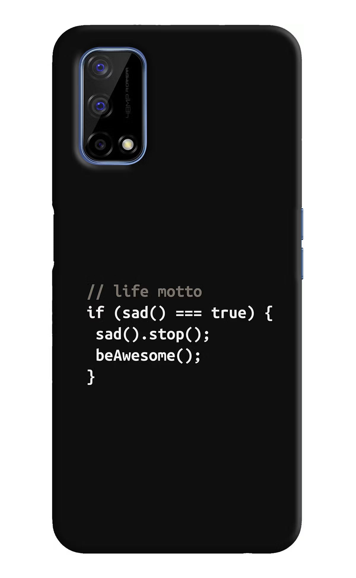 Life Motto Code Realme Narzo 30 Pro 5G Hard Case Back Cover by Casekaro