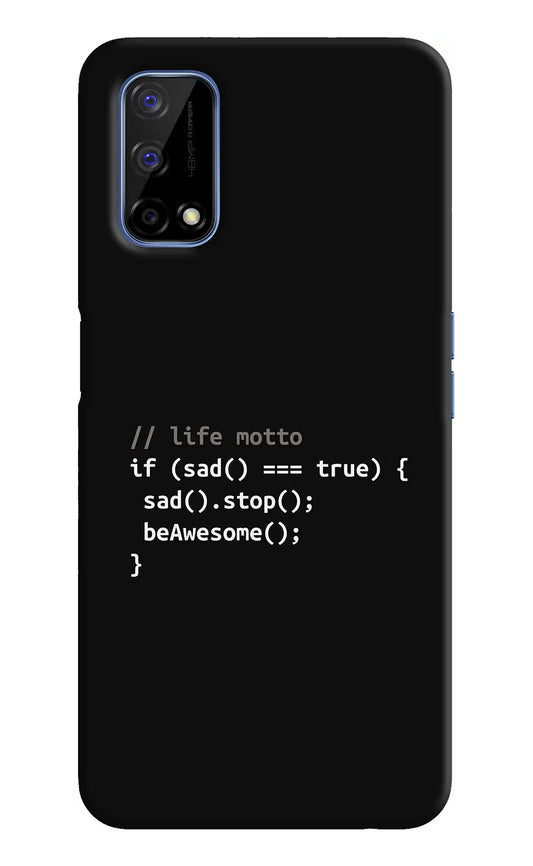 Life Motto Code Realme Narzo 30 Pro 5G Hard Case Back Cover by Casekaro