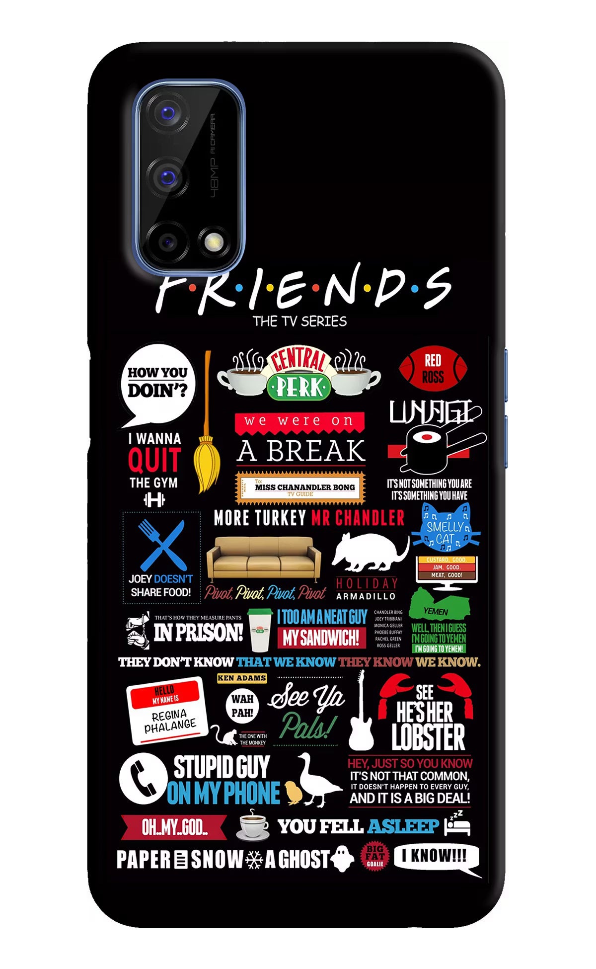FRIENDS Realme Narzo 30 Pro 5G Hard Case Back Cover by Casekaro