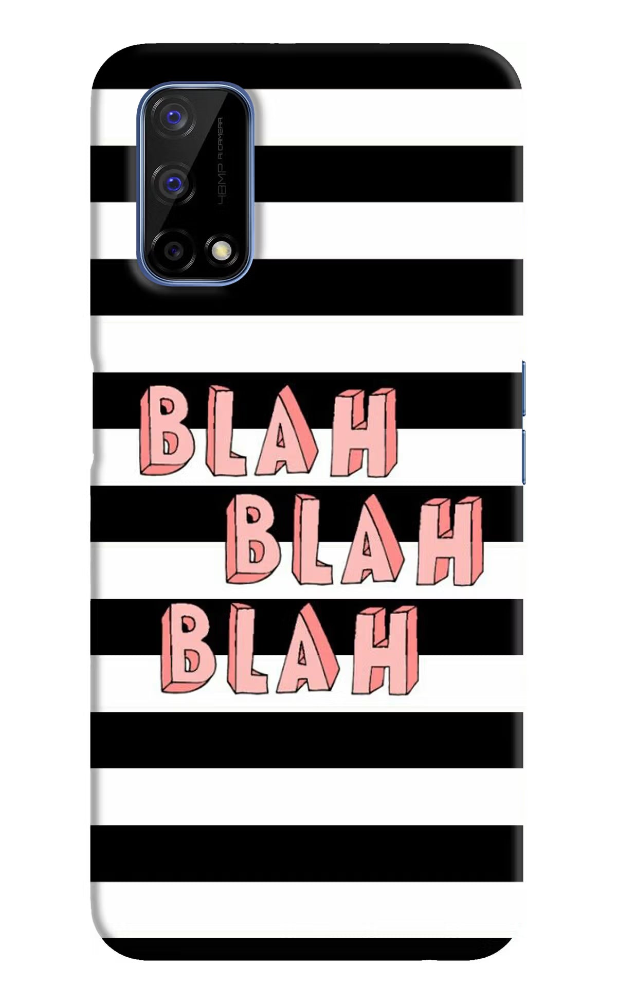 Blah Blah Blah Realme Narzo 30 Pro 5G Hard Case Back Cover by Casekaro
