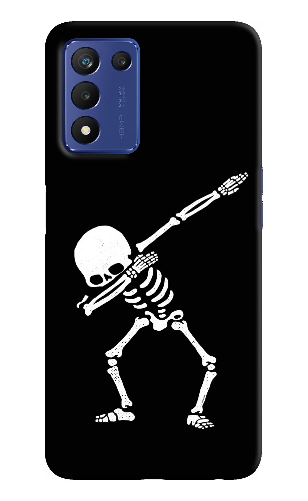 Dabbing Skeleton Art Realme Narzo 30 Pro 5G Back Cover