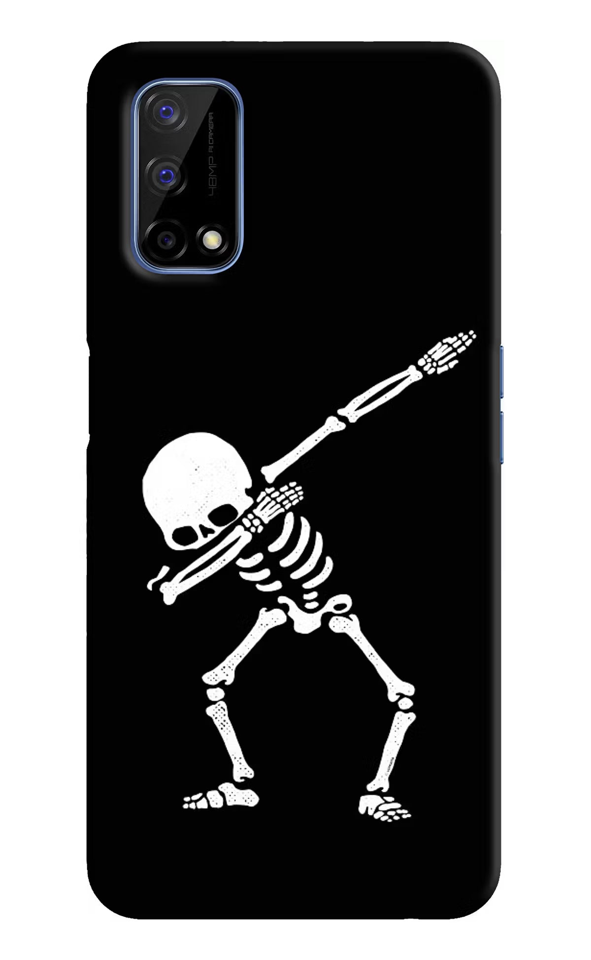 Dabbing Skeleton Art Realme Narzo 30 Pro 5G Hard Case Back Cover by Casekaro