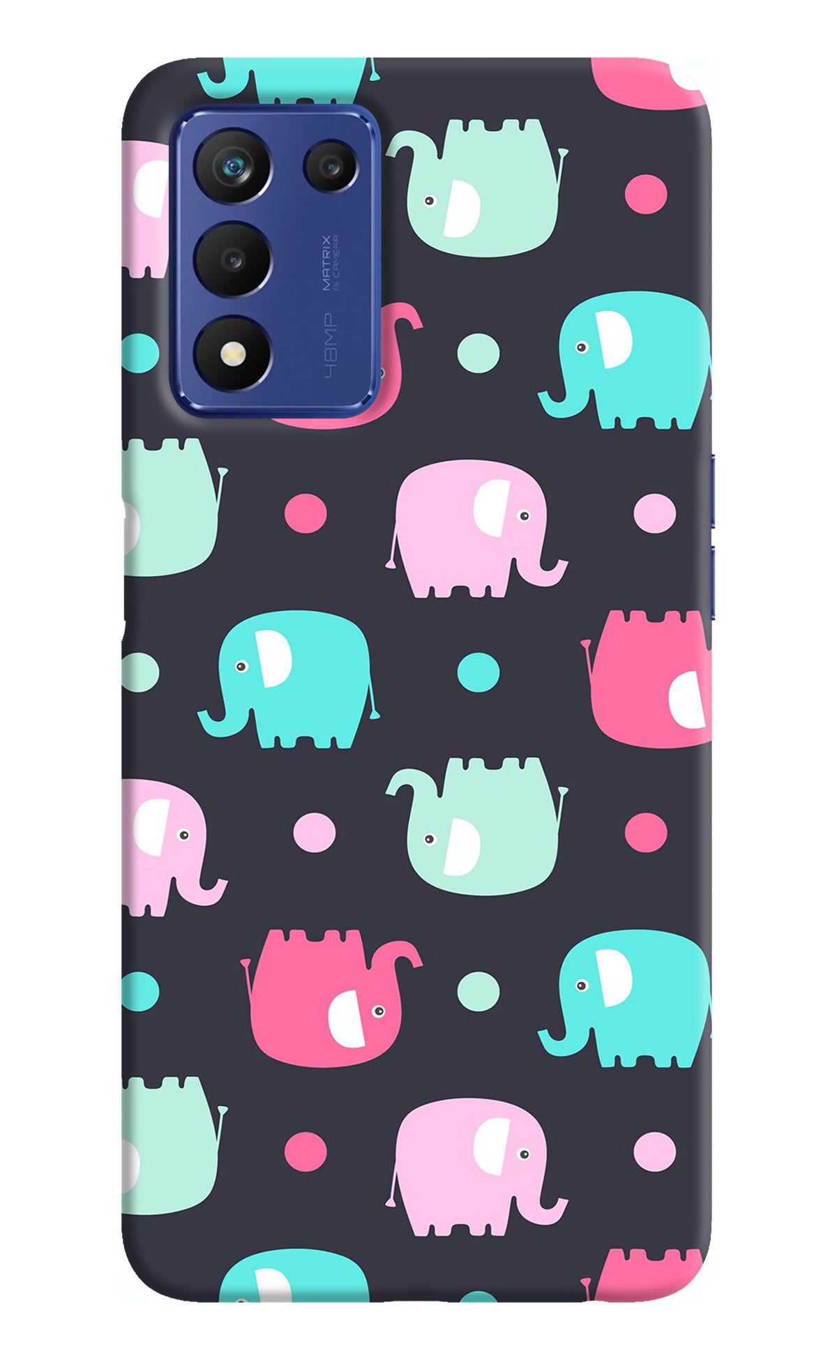 Elephants Realme Narzo 30 Pro 5G Back Cover