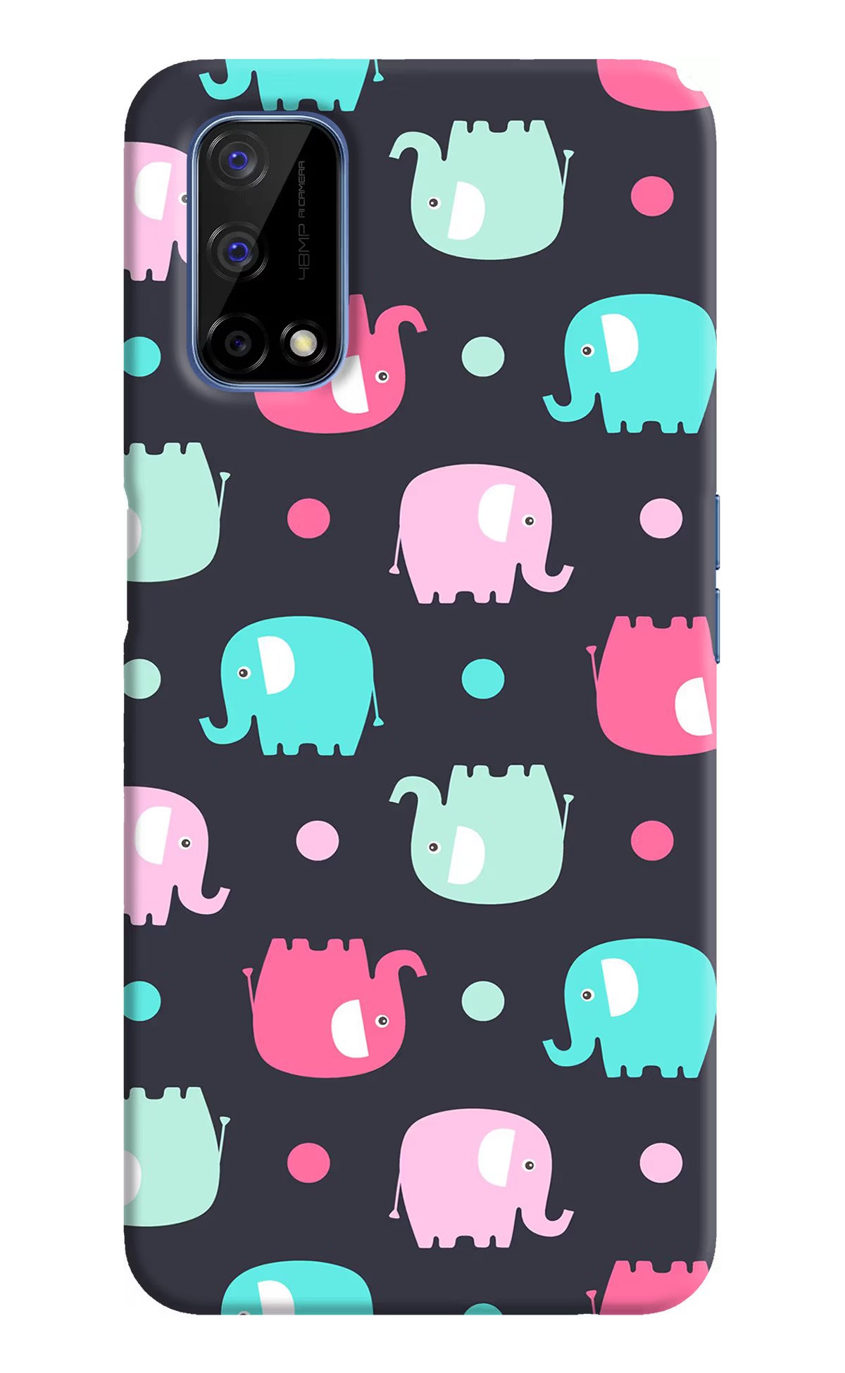 Elephants Realme Narzo 30 Pro 5G Hard Case Back Cover by Casekaro