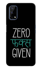 Zero Fucks Given Realme Narzo 30 Pro 5G Hard Case Back Cover by Casekaro