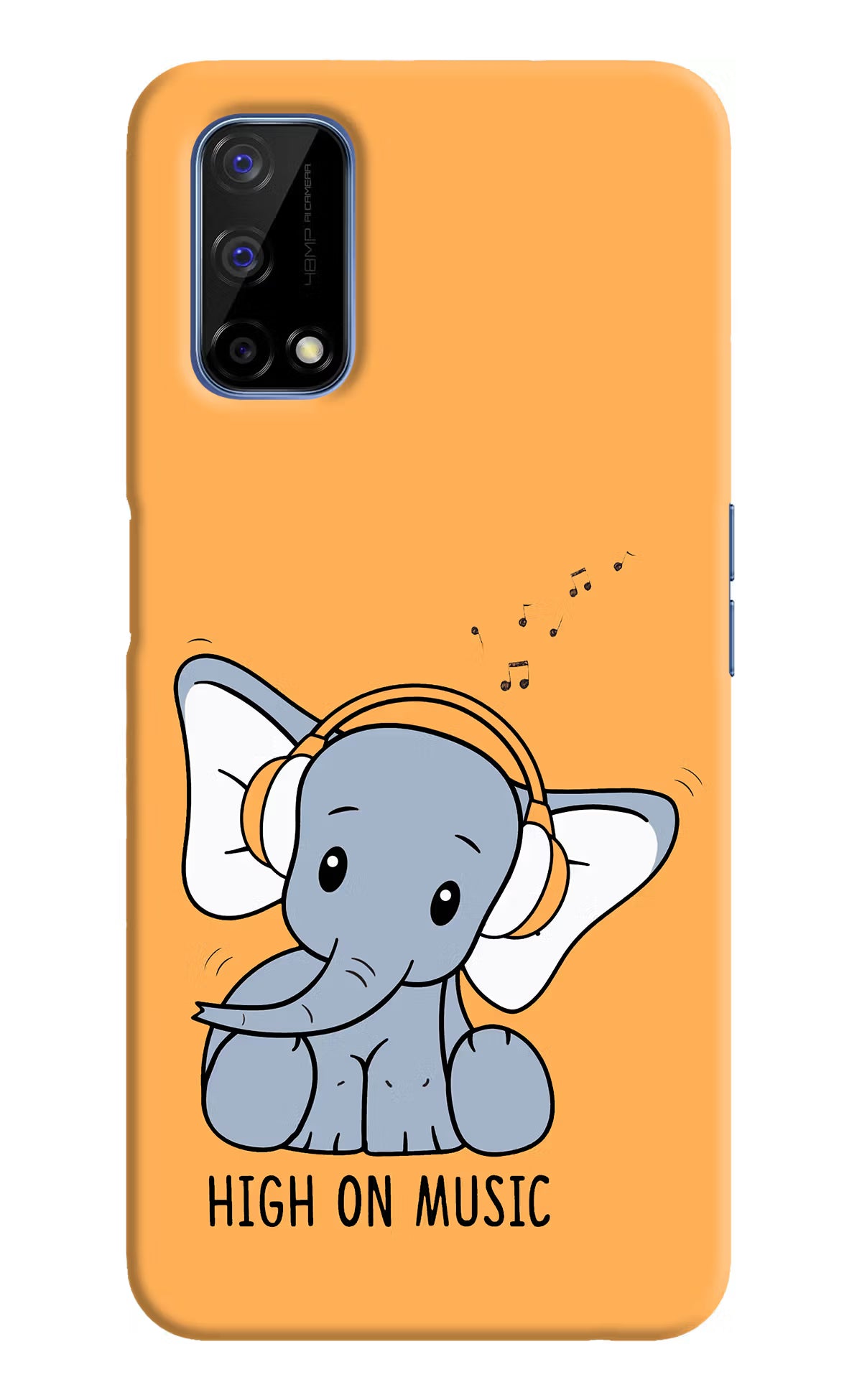 High On Music Realme Narzo 30 Pro 5G Hard Case Back Cover by Casekaro