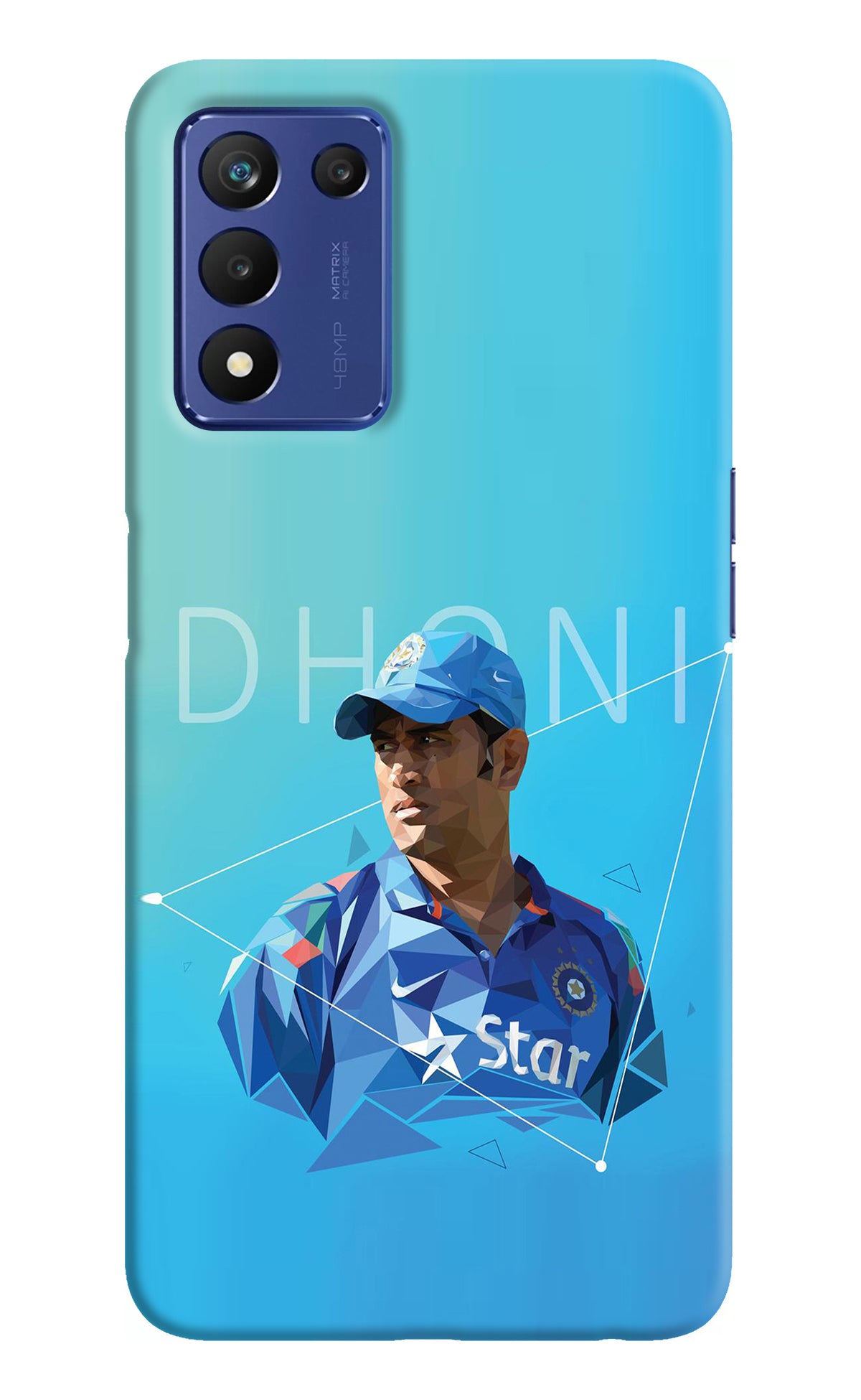 Dhoni Artwork Realme Narzo 30 Pro 5G Back Cover