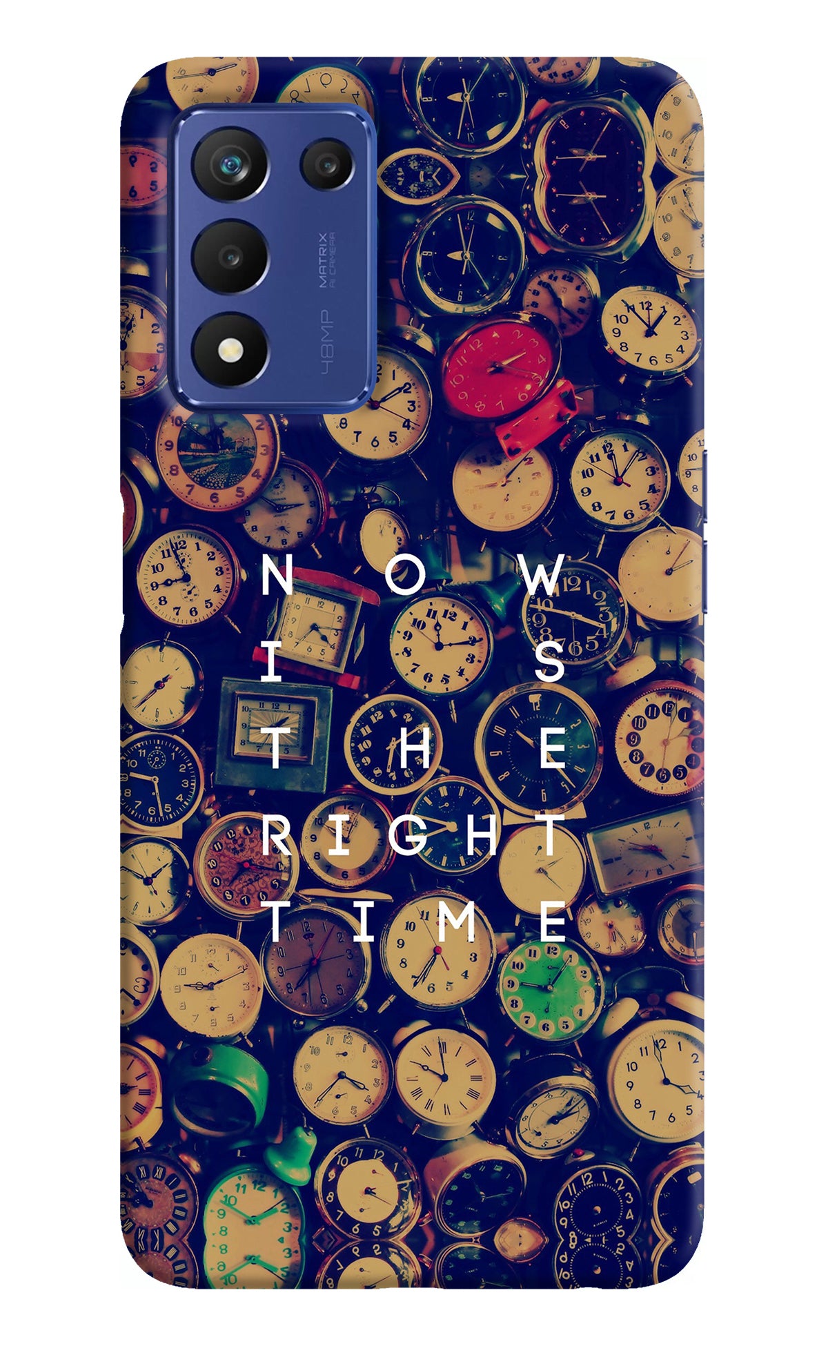 Now is the Right Time Quote Realme Narzo 30 Pro 5G Back Cover