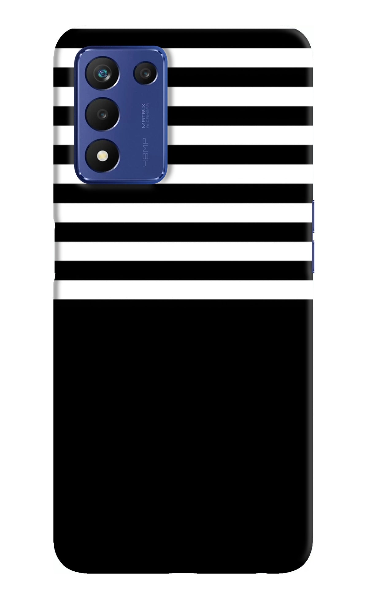 Black and White Print Realme Narzo 30 Pro 5G Back Cover